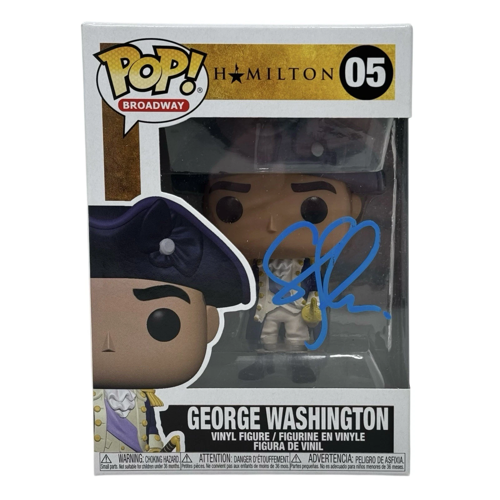 Christopher Jackson Signed Hamilton George Washington Funko Pop #05 Beckett COA