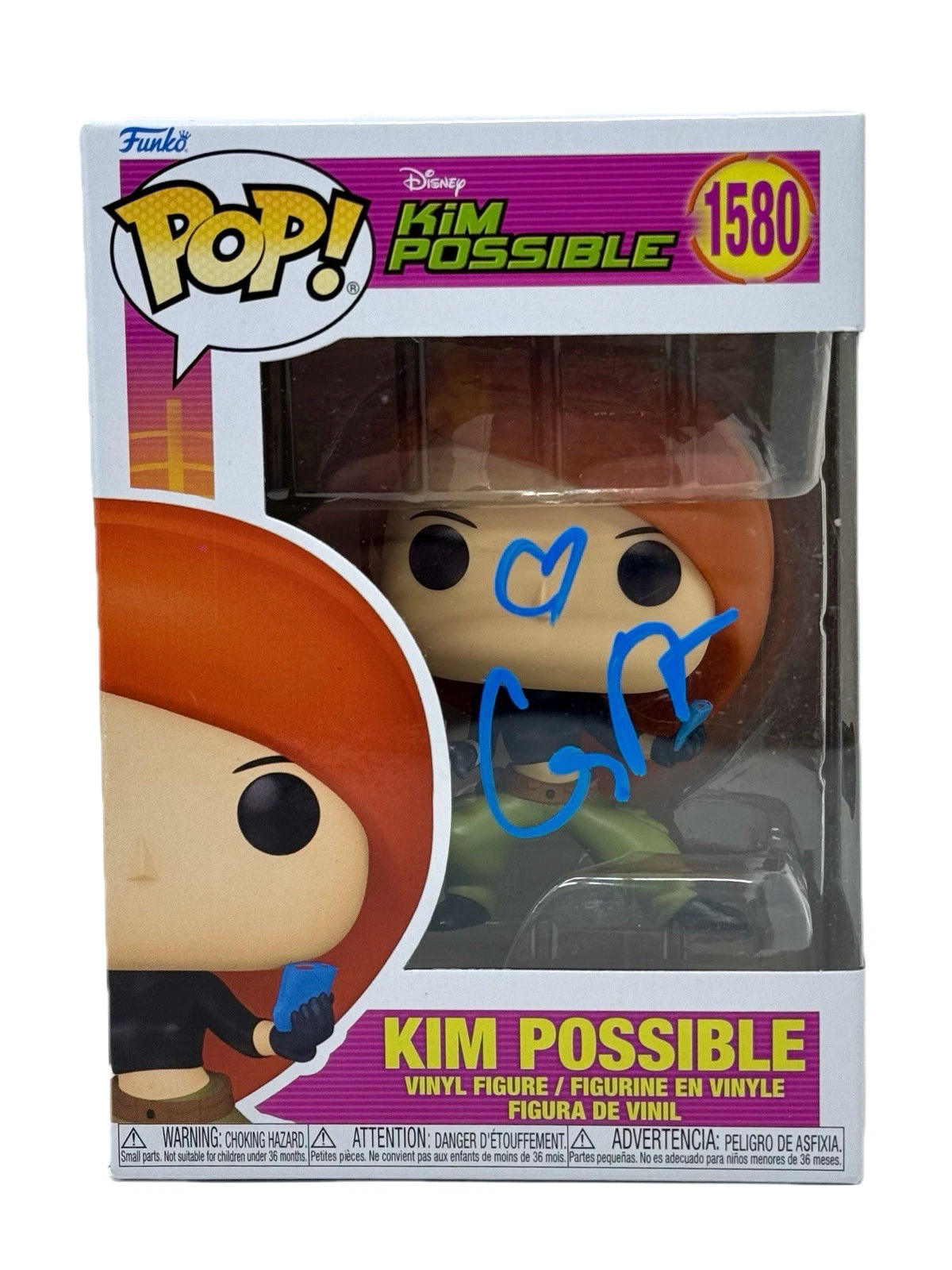 Christy Carlson Romano Signed Kim Possible Funko Pop #1580 Autograph Beckett COA