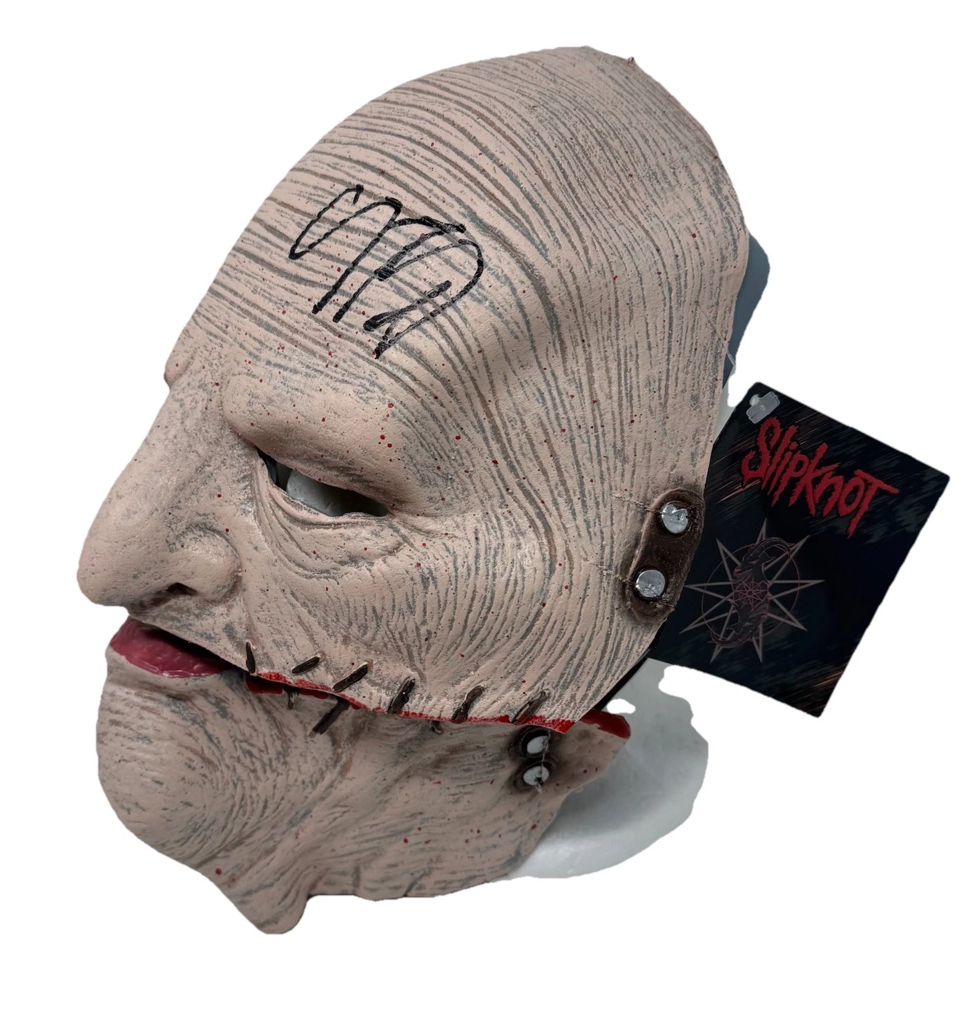 Corey Taylor Signed Autographed Slipknot Mask Gray Chapter Beckett Witnessed COA