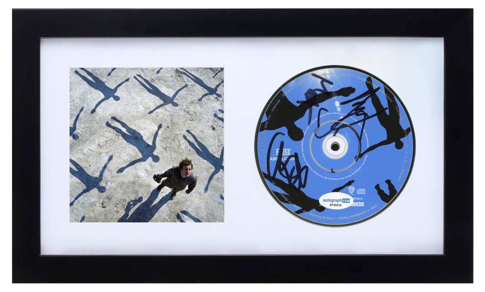 MUSE Band Signed Autograph Absolution CD Framed Display Matt Bellamy x3 ACOA COA