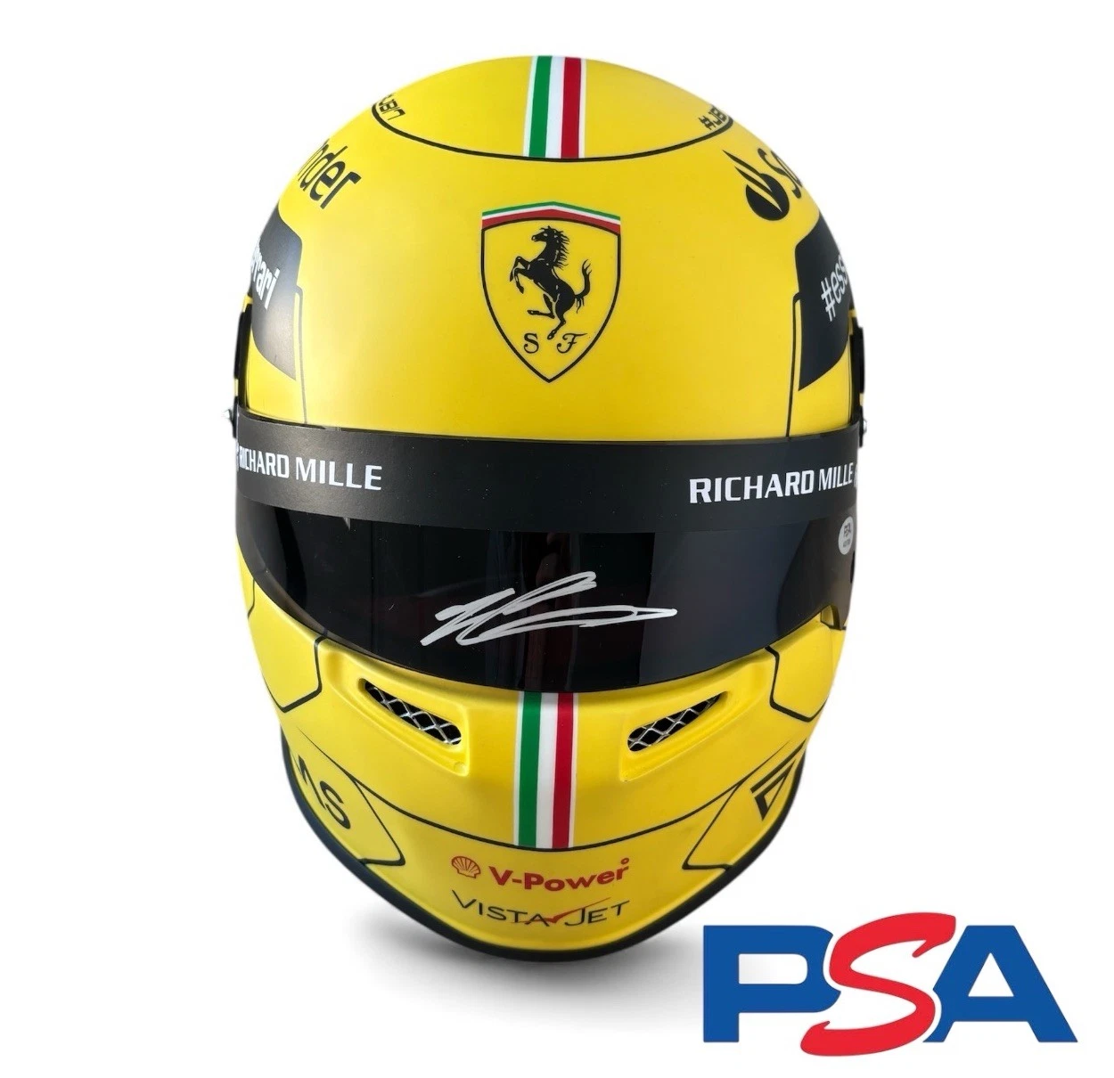 Charles Leclerc Signed 2022 F1 75th Anniversary Monza 1:1 Full Size Helmet PSA