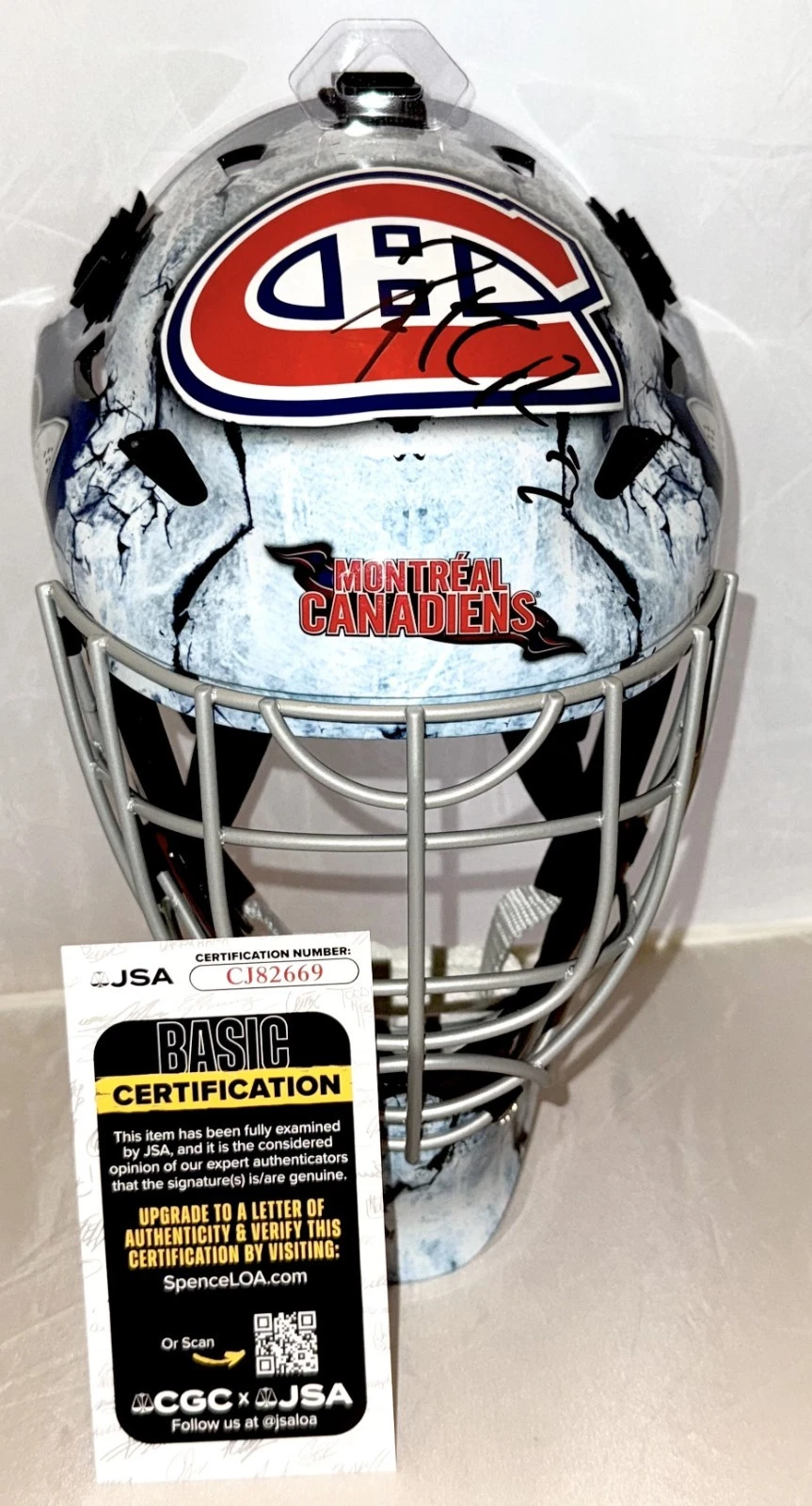 Patrick Roy signed Montreal Canadiens Full Size Goalie Mask autographed #1 JSA