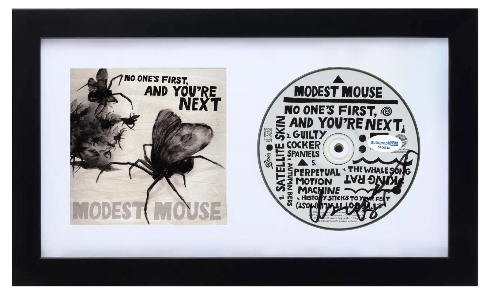 Isaac Brock Modest Mouse Signed No One's First, and You're Next CD Framed ACOA