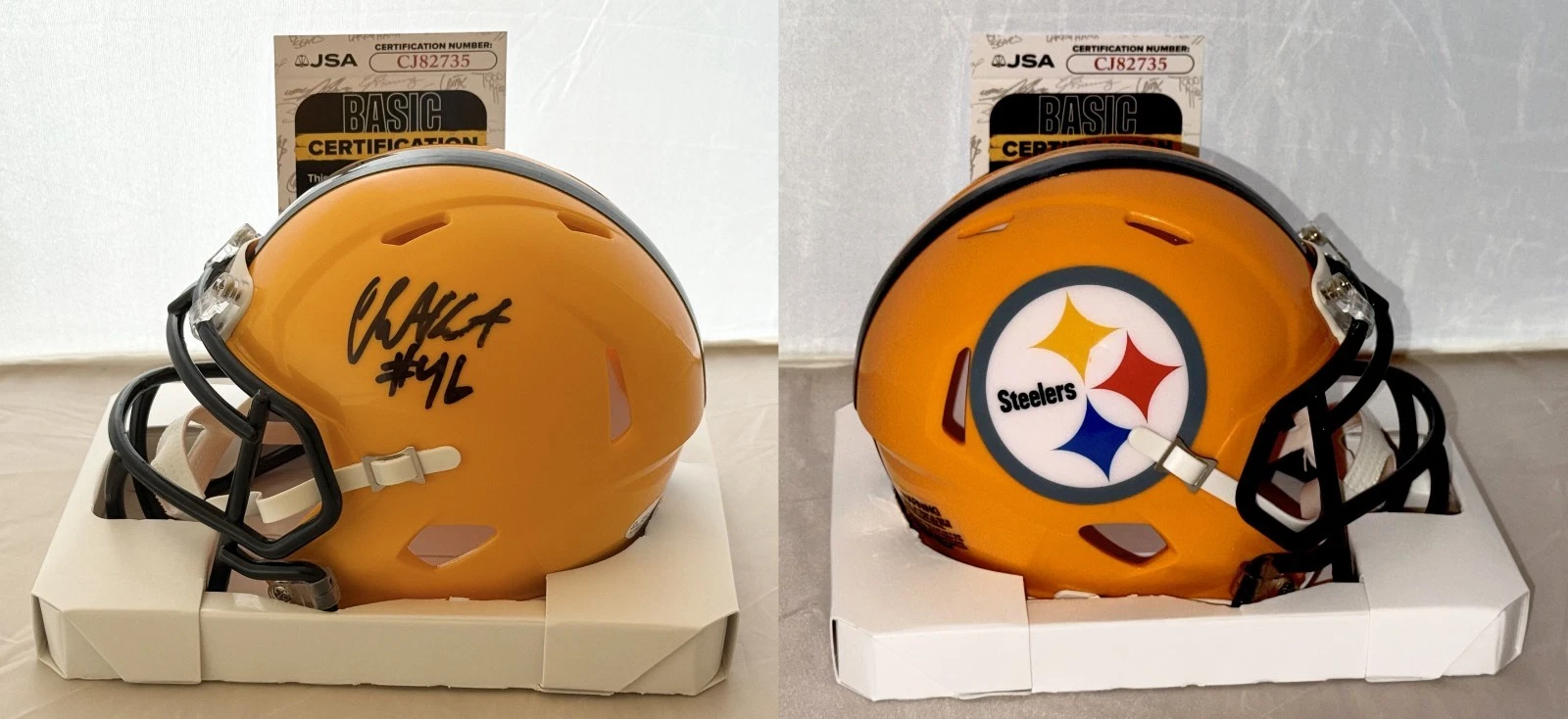Christian Kuntz signed Pittsburgh Steelers mini helmet autographed JSA