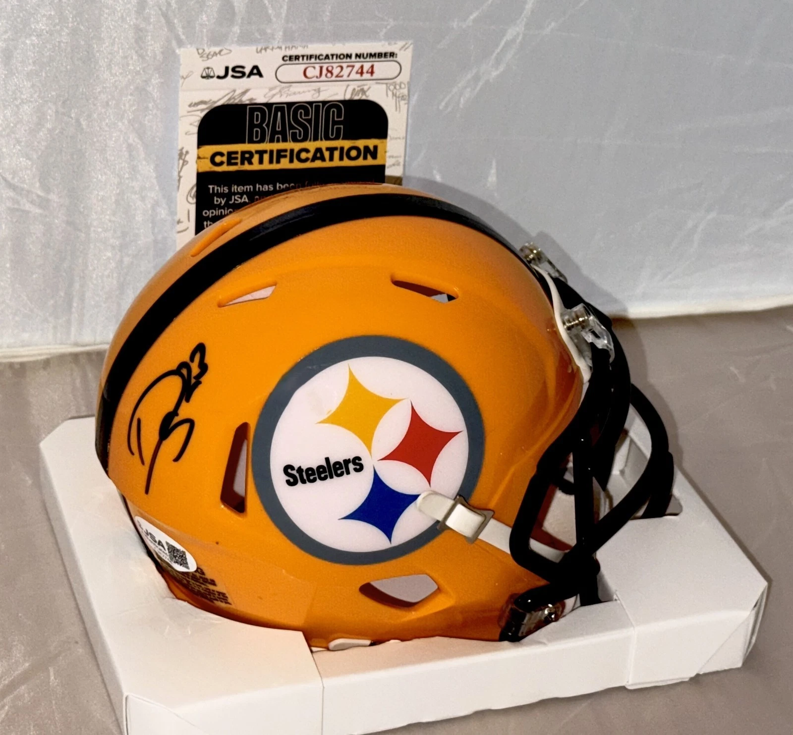 Darius Slay signed Pittsburgh Steelers mini helmet autographed JSA