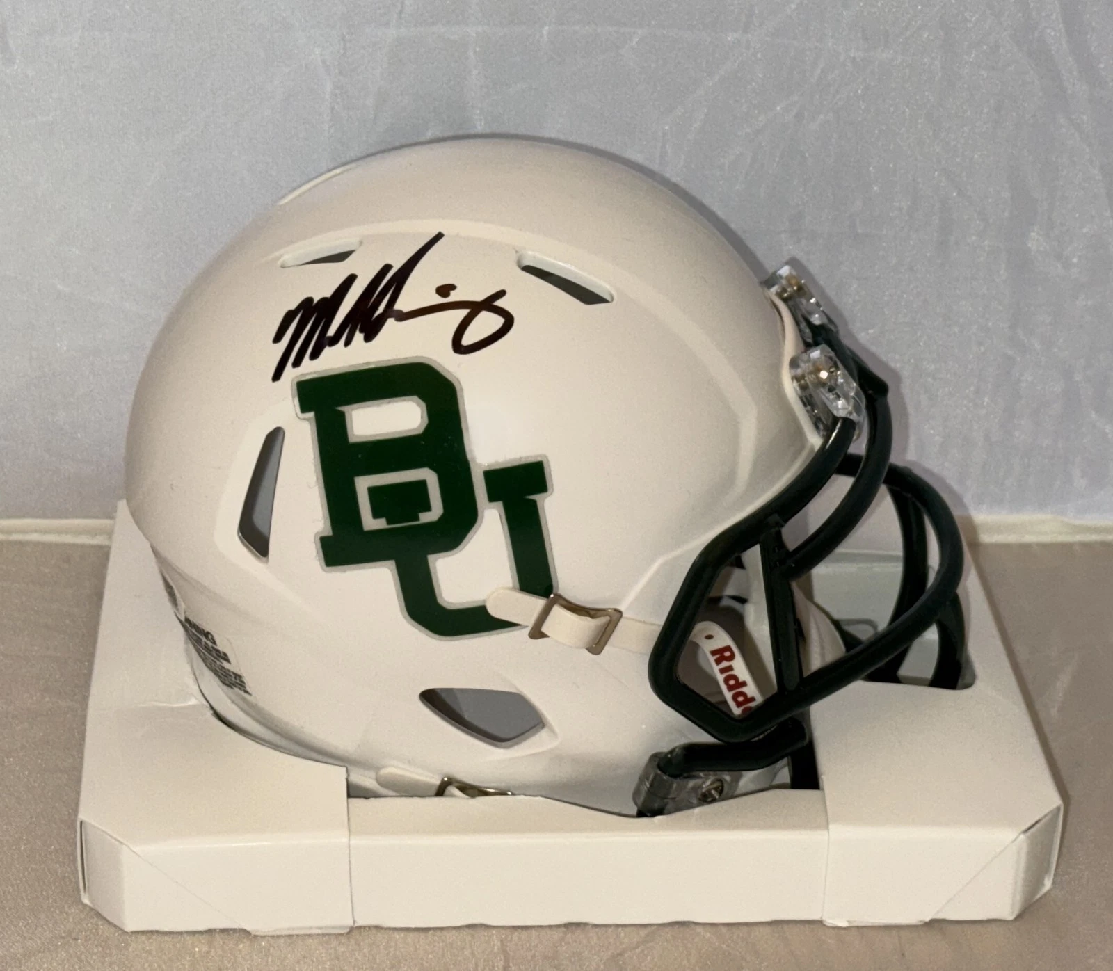 Mike Singletary signed Baylor Bears mini helmet autographed JSA Witnessed