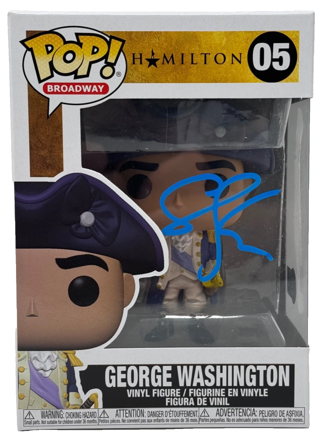 Christopher Jackson Signed Hamilton George Washington Funko Pop #05 Beckett COA