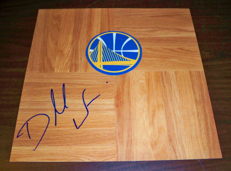 WARRIORS DORELL WRIGHT SIGNED AUTO BASKETBALL FLOOR COA COLLECTIBLE MEMORABILIA