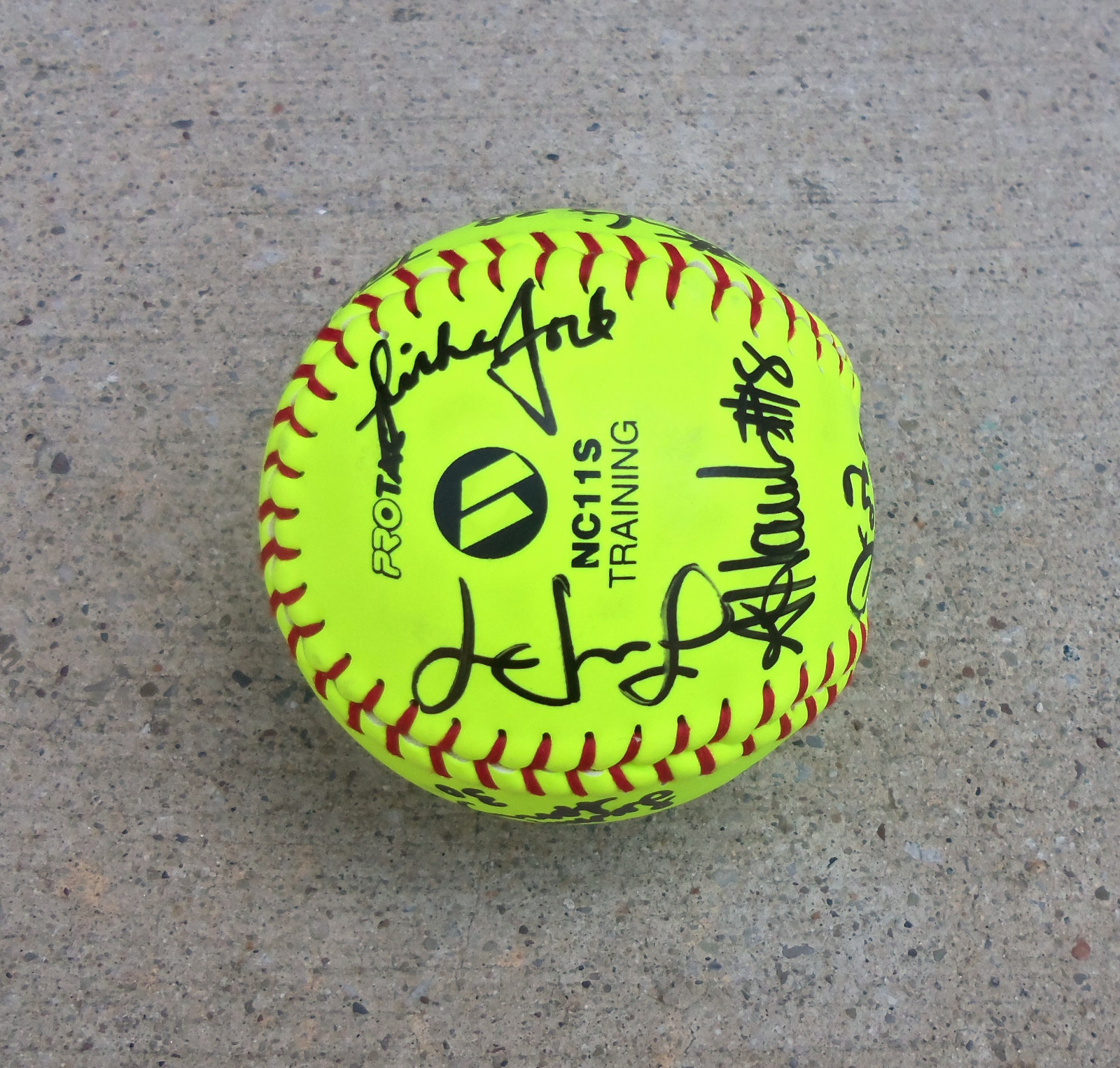 2013 TEAM USA JUNIOR WOMENS SOFTBALL Signed Autographed Softball COA PROOF