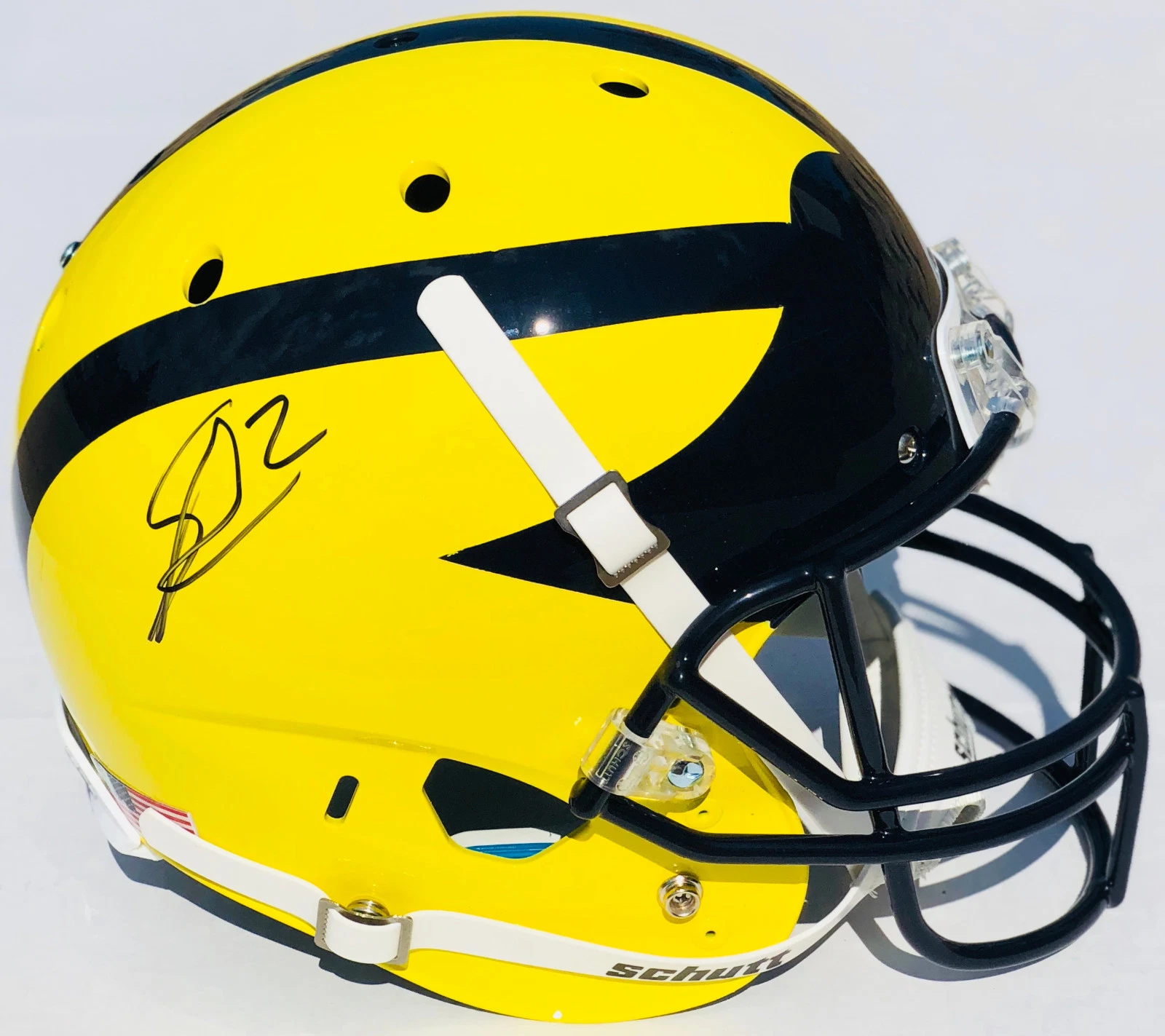 PSA/DNA Michigan #2 SHEA PATTERSON Signed Autographed F/S Football Helmet GOBLUE