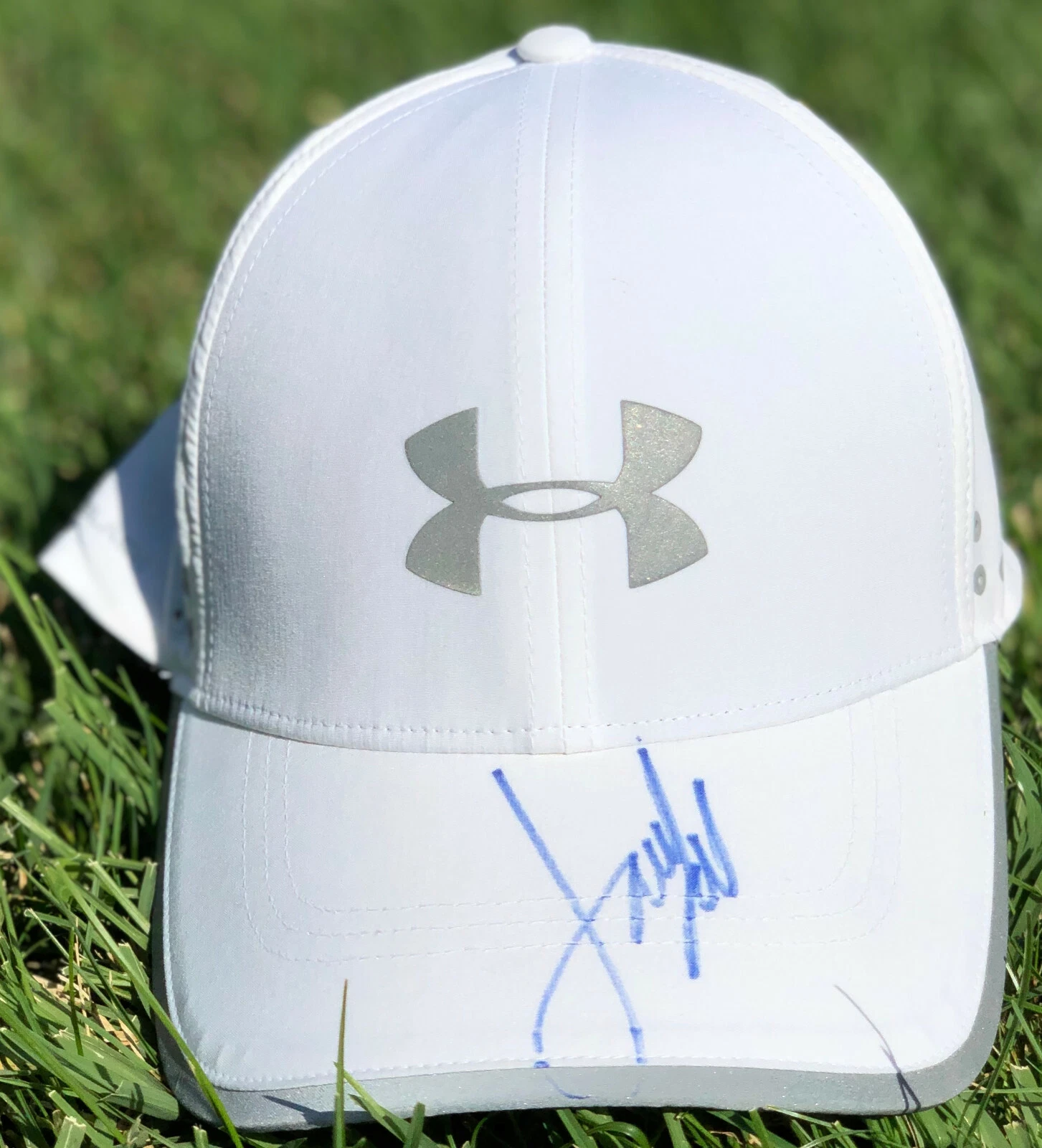 PSA/DNA Masters Champ JORDAN SPIETH Signed Autographed UNDER ARMOUR Hat AUGUSTA!