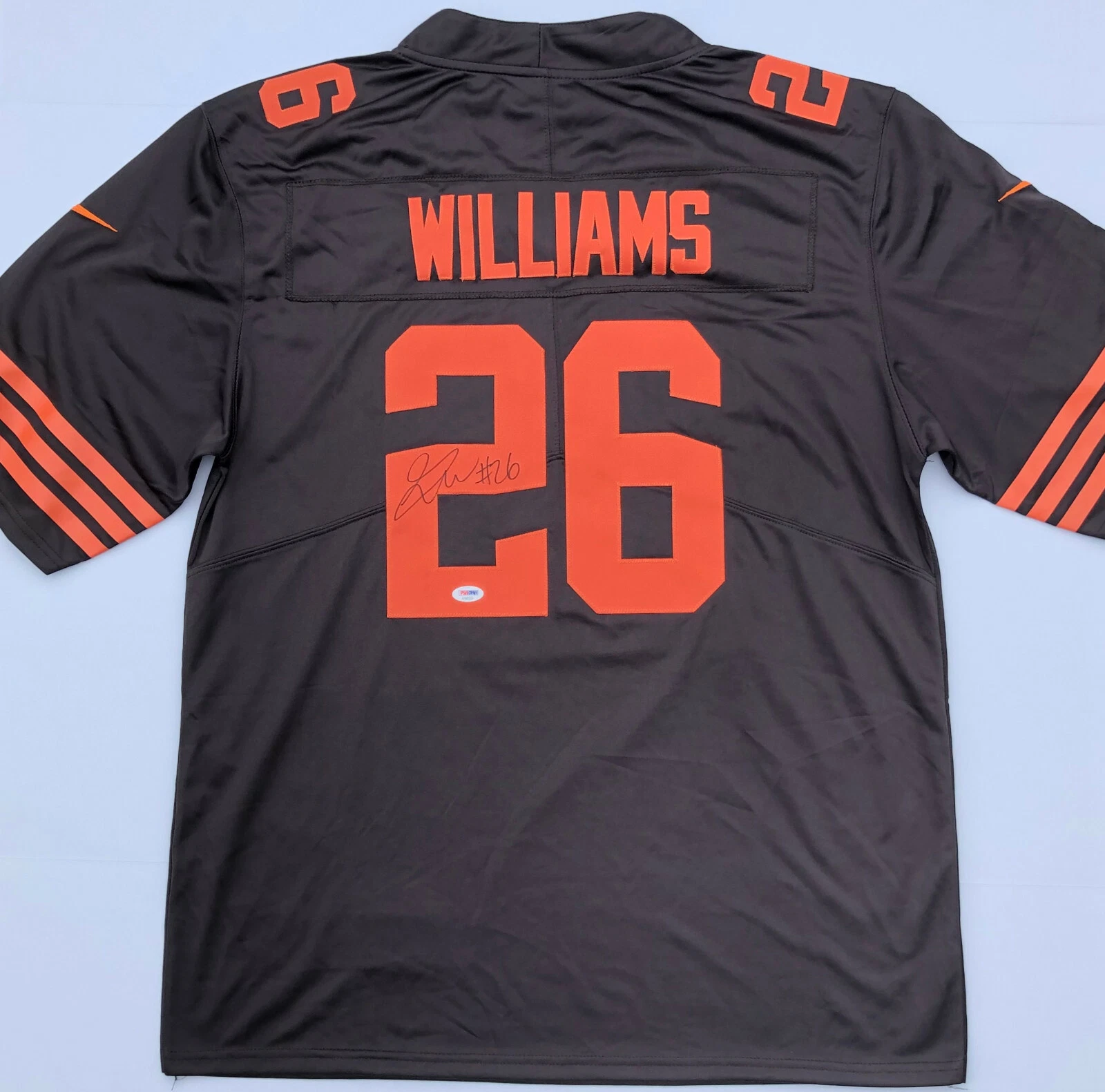 PSA/DNA Cleveland Browns #26 GREEDY WILLIAMS Signed Autographed Football Jersey