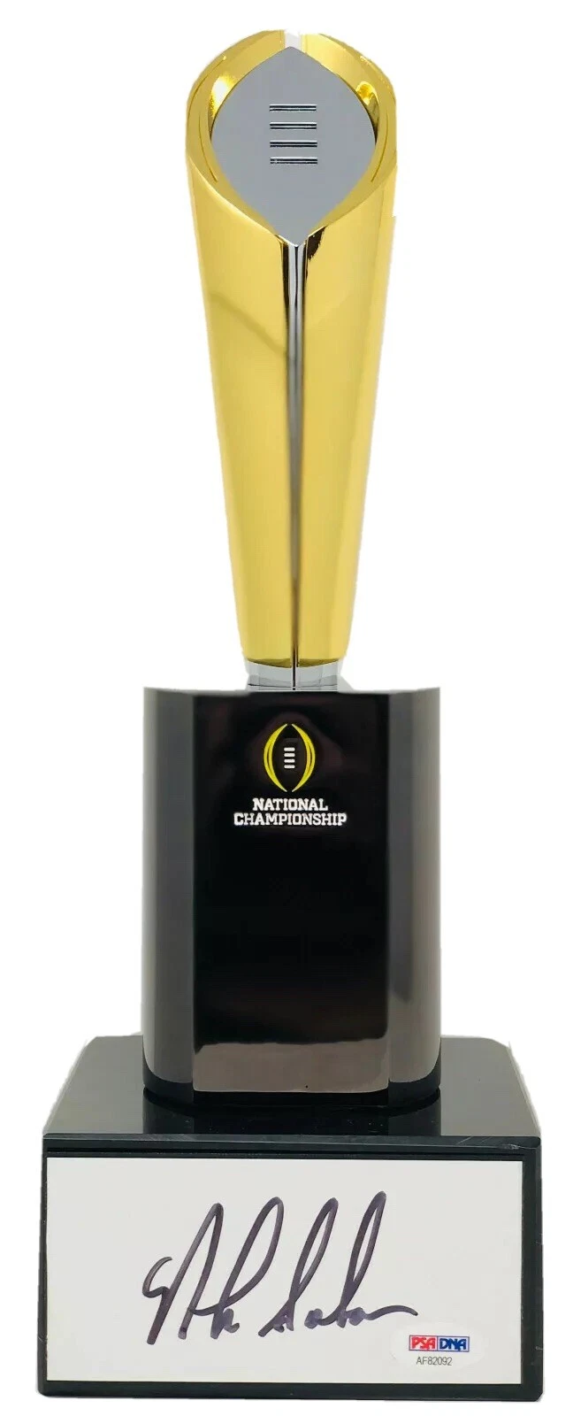 PSA/DNA Alabama NICK SABAN Signed Autographed NATIONAL CHAMPIONSHIP Trophy RTR