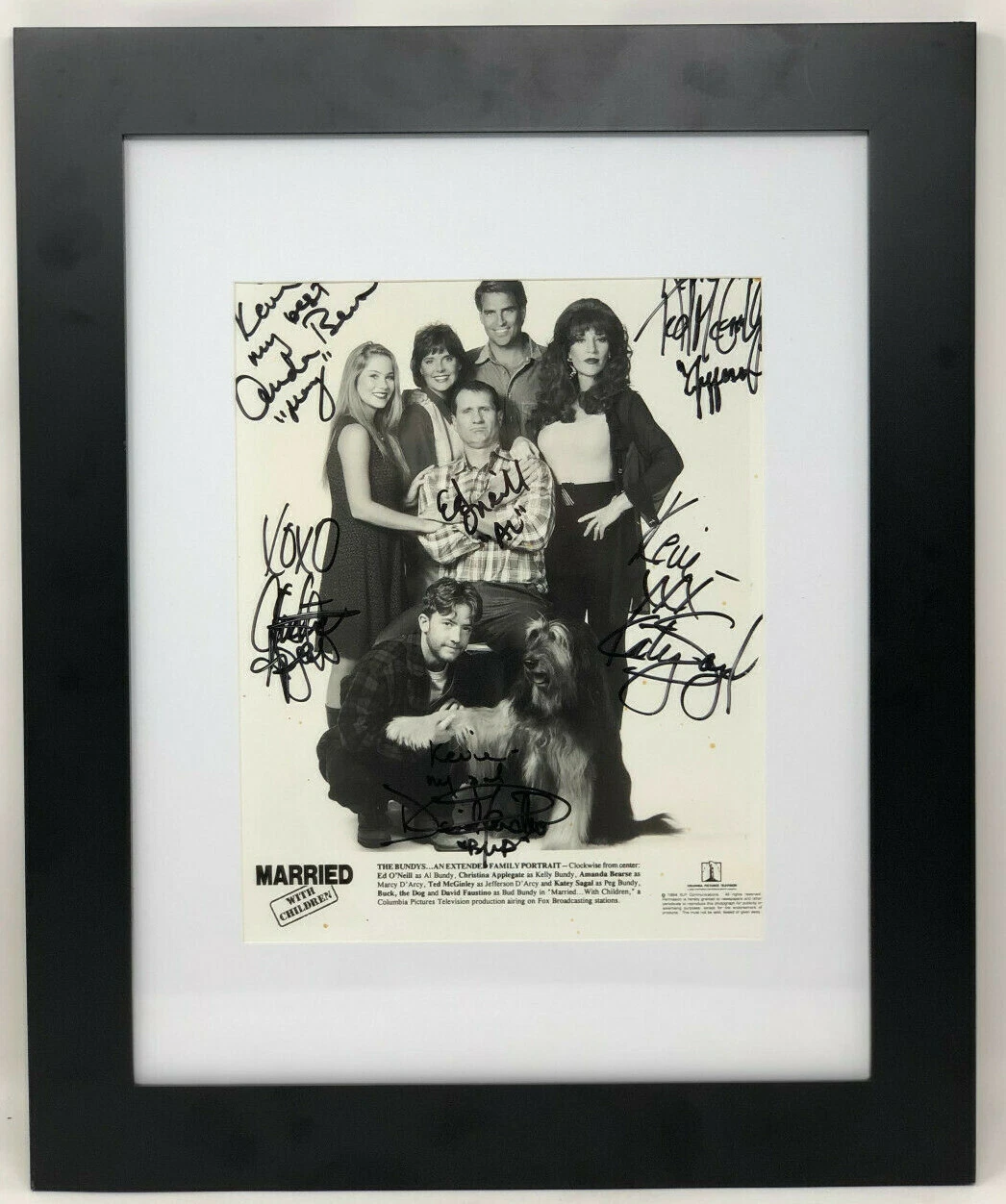 PSA/DNA MARRIED WITH CHILDREN Cast Signed Autographed FRAMED 8x10 Photo