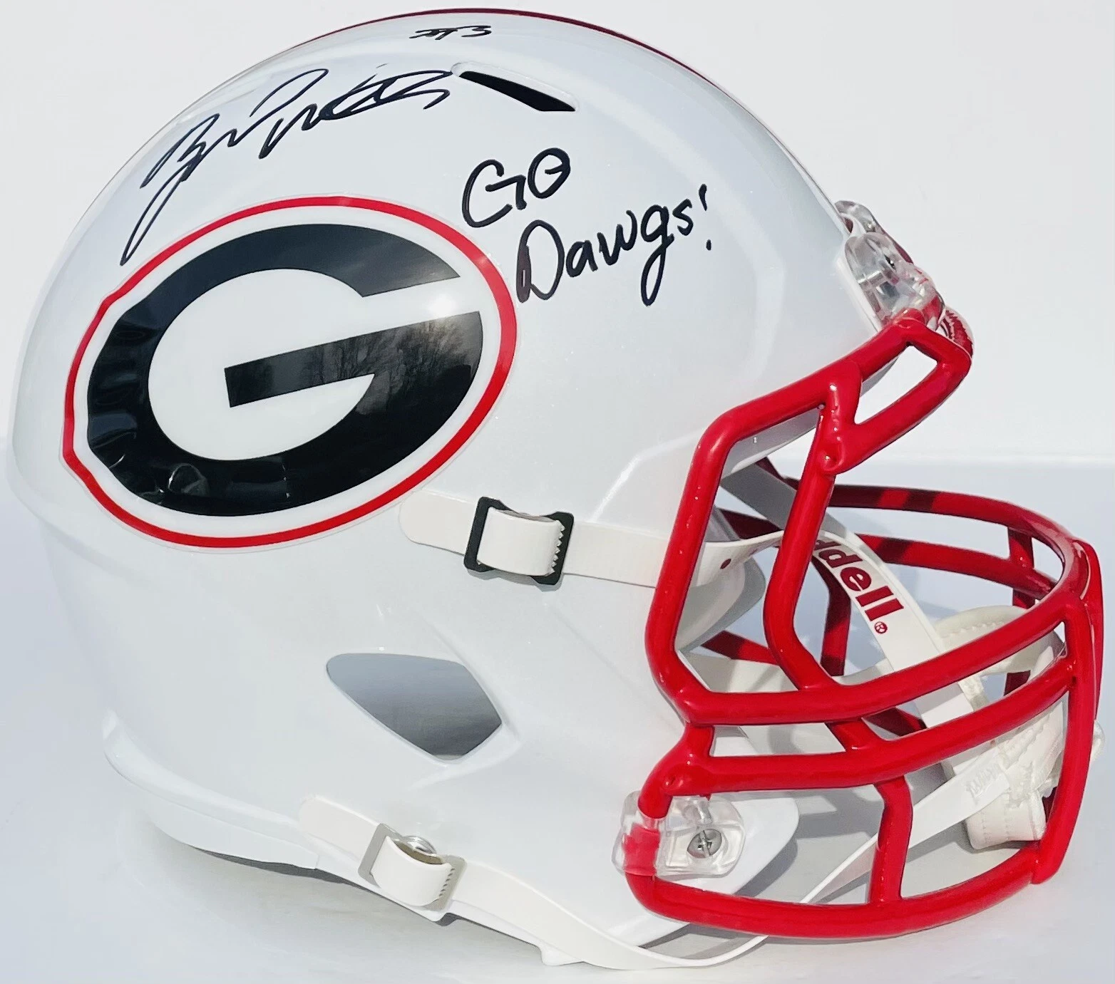 PSA/DNA Georgia Bulldogs #3 ZAMIR WHITE Signed Autographed AMP Football Helmet