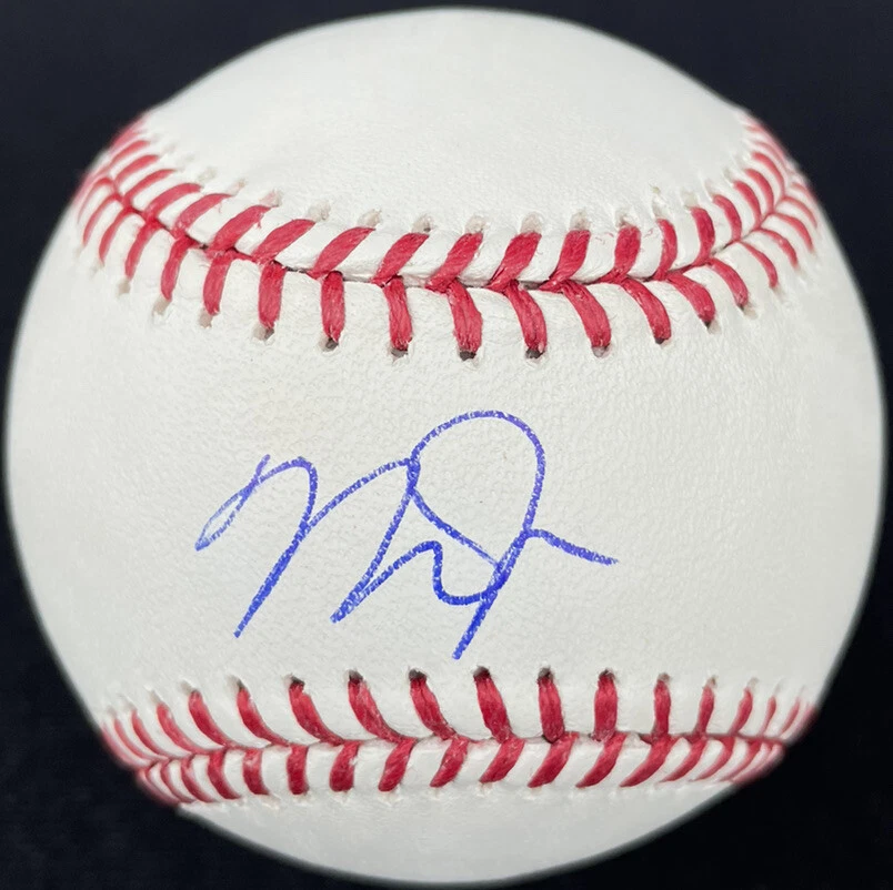 Angels #27 MIKE TROUT Signed Autographed OML Baseball PSA GRADED 9.5! AUTO! MVP
