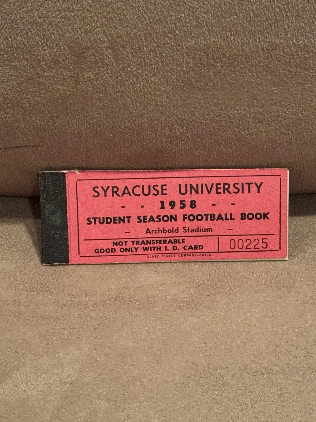 1958 Syracuse Football Season Ticket Book Archbold Stadium Wow