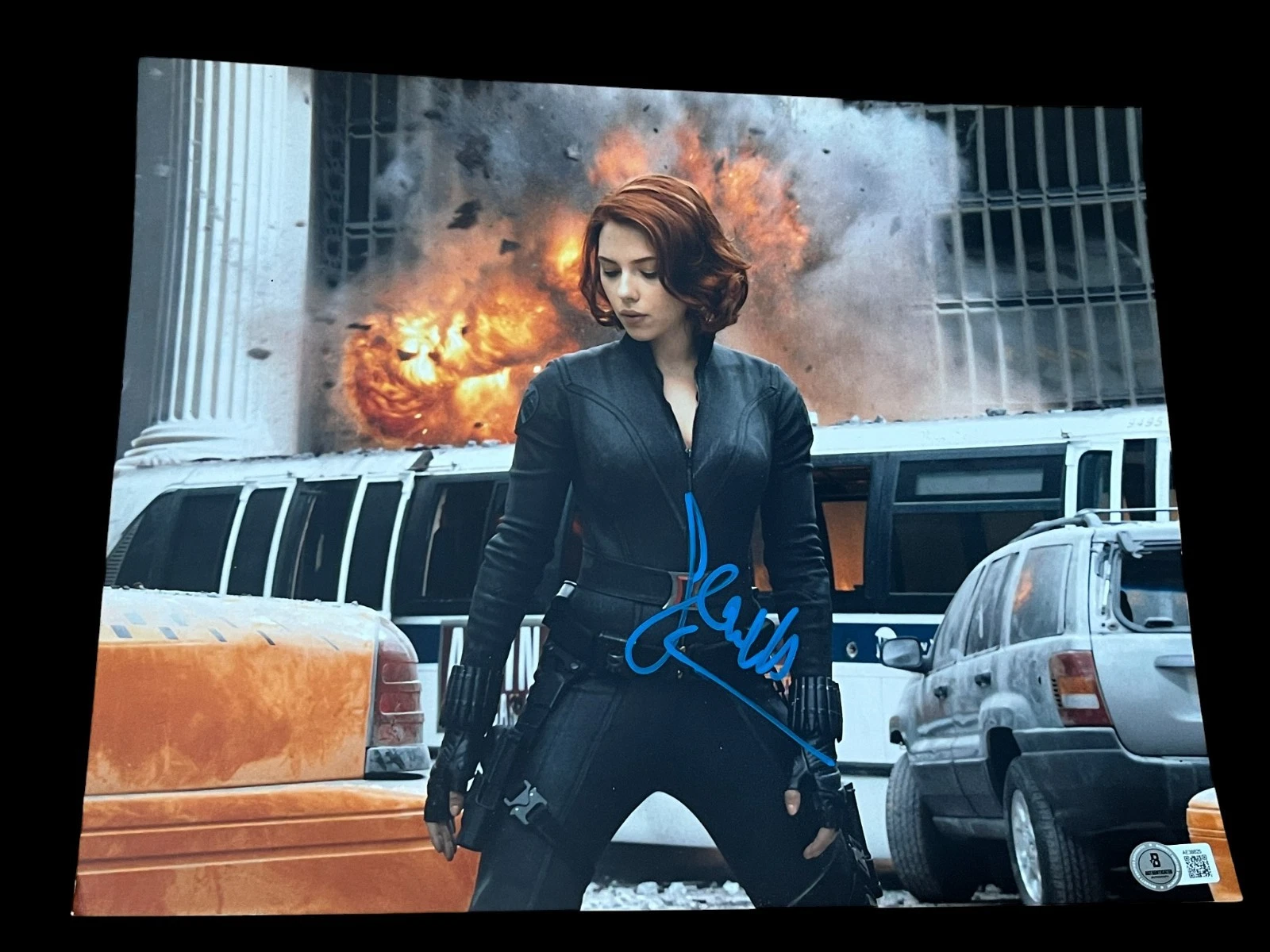 SCARLETT JOHANSSON SIGNED AUTOGRAPH 11x14 BLACK WIDOW MARVEL BECKETT BAS COA