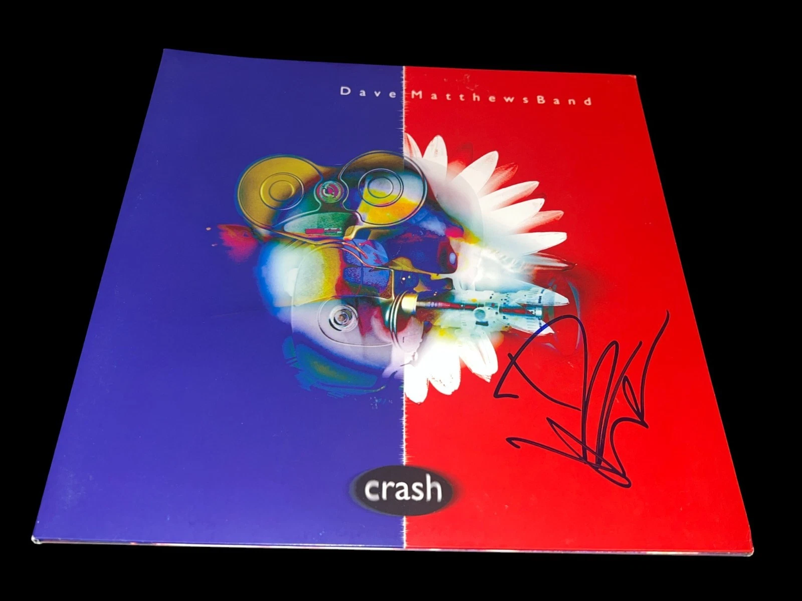 DAVE MATTHEWS SIGNED AUTOGRAPH VINYL CRASH BECKETT BAS AUTO COA RARE