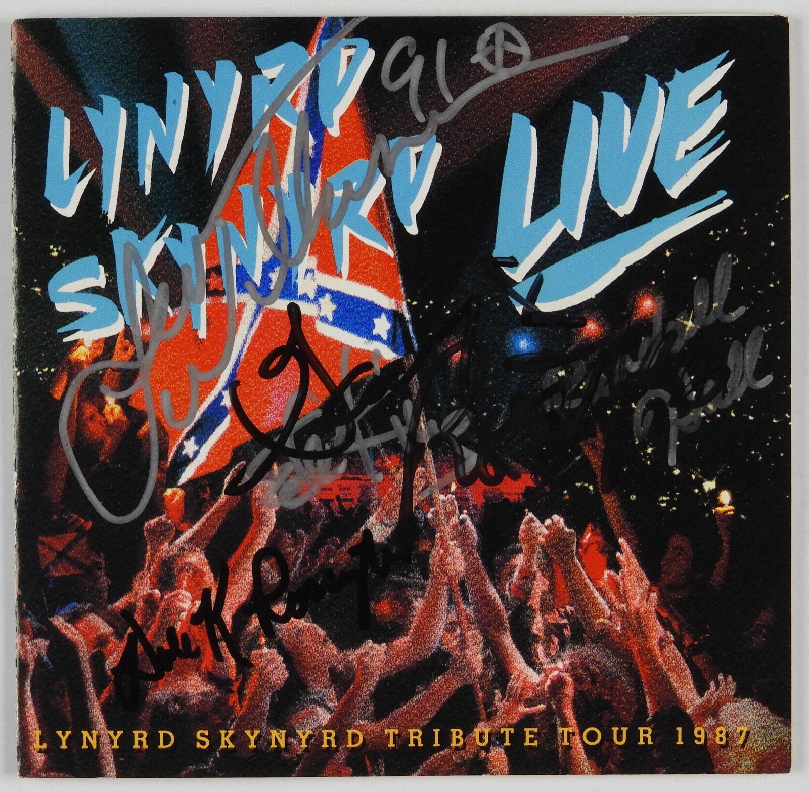 Lynyrd Skynyrd JSA signed autograph CD Booklet Gary Rossington Leon Wilkeson ++