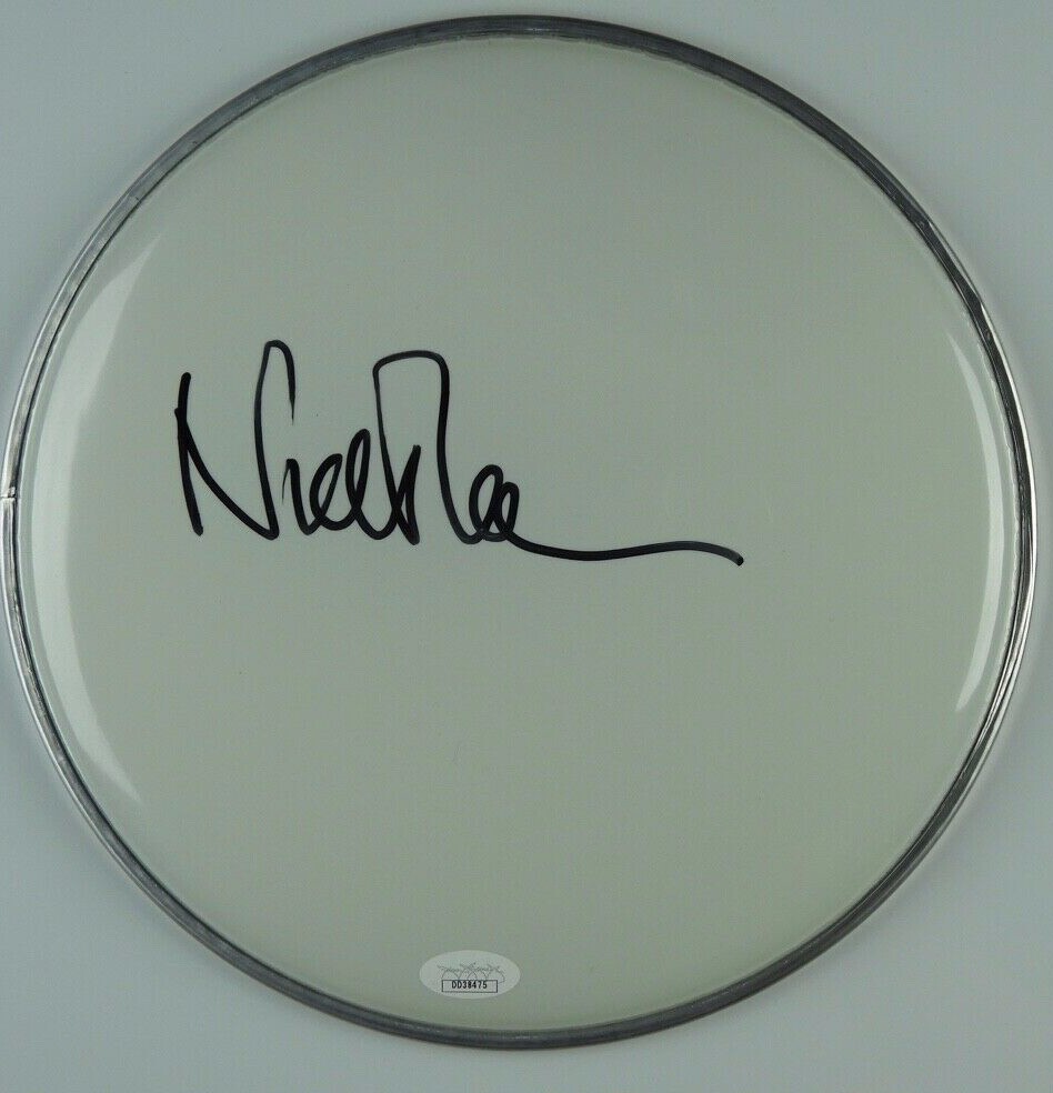 Nick Mason Pink Floyd Autograph Signed Drum Head JSA COA 10