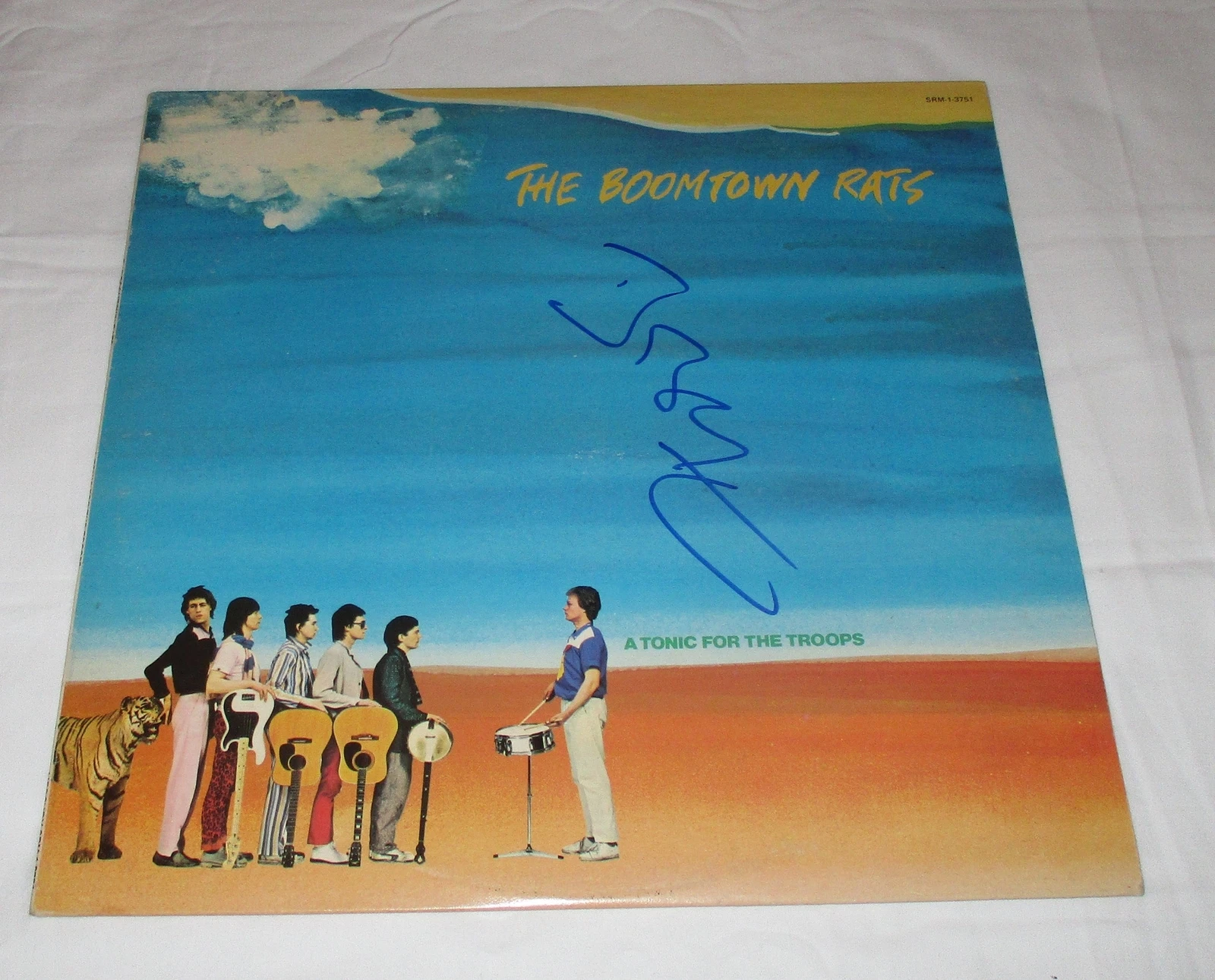 BOB GELDOF SIGNED THE BOOMTOWN RATS A TONIC FOR THE TROOPS VINYL RECORD