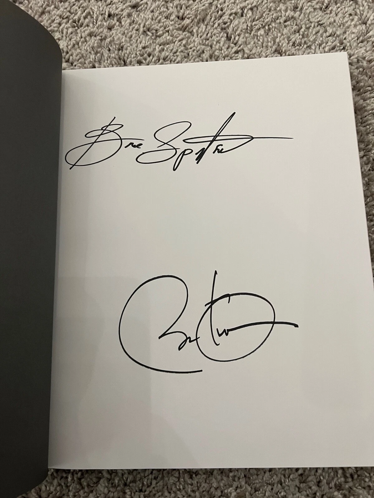 IN HAND President Barack Obama Bruce Springsteen Signed Autograph Book Renegades