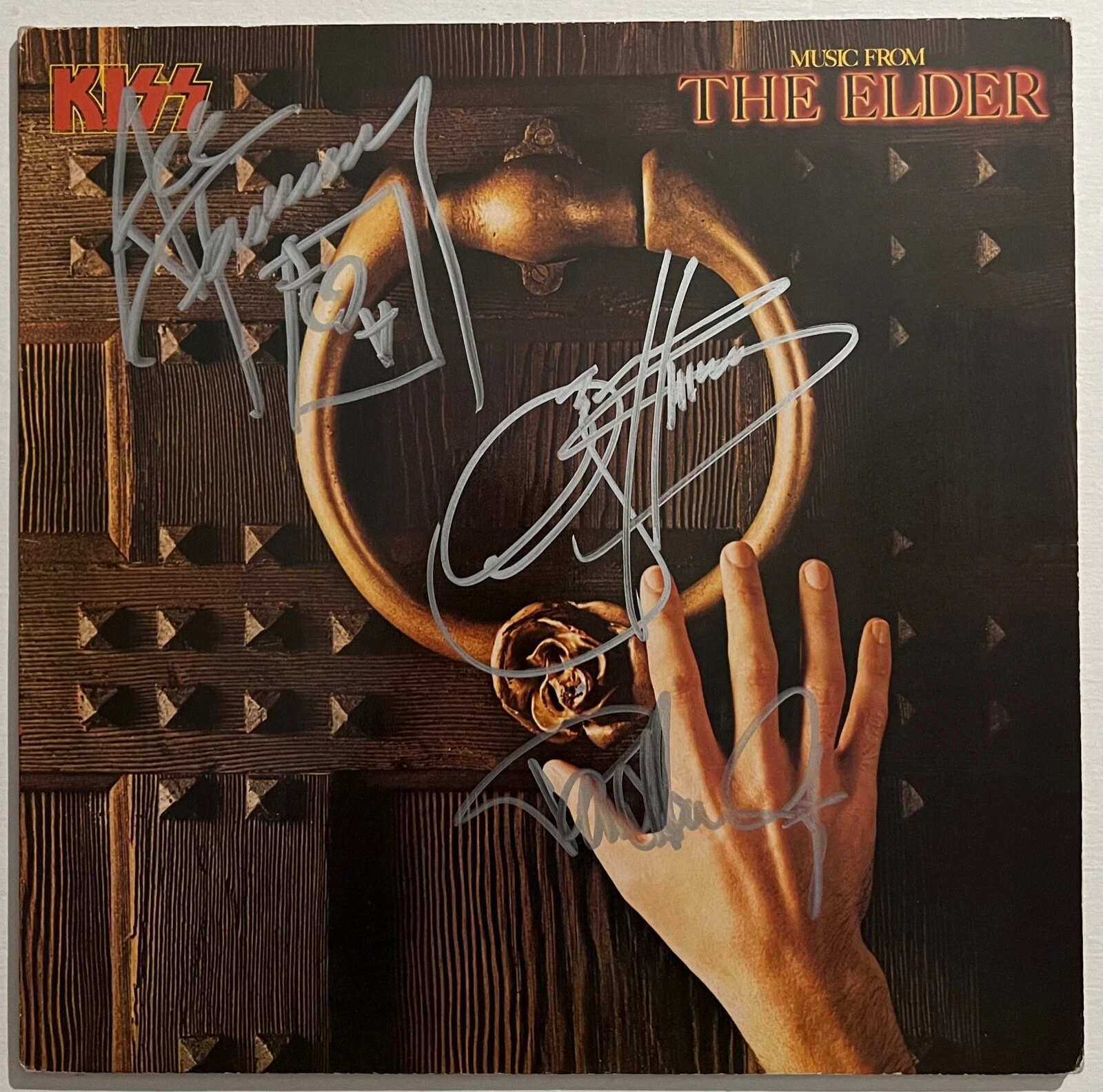 KISS JSA Paul Stanley Gene Simmons Ace Signed Autograph Record Album The Elder