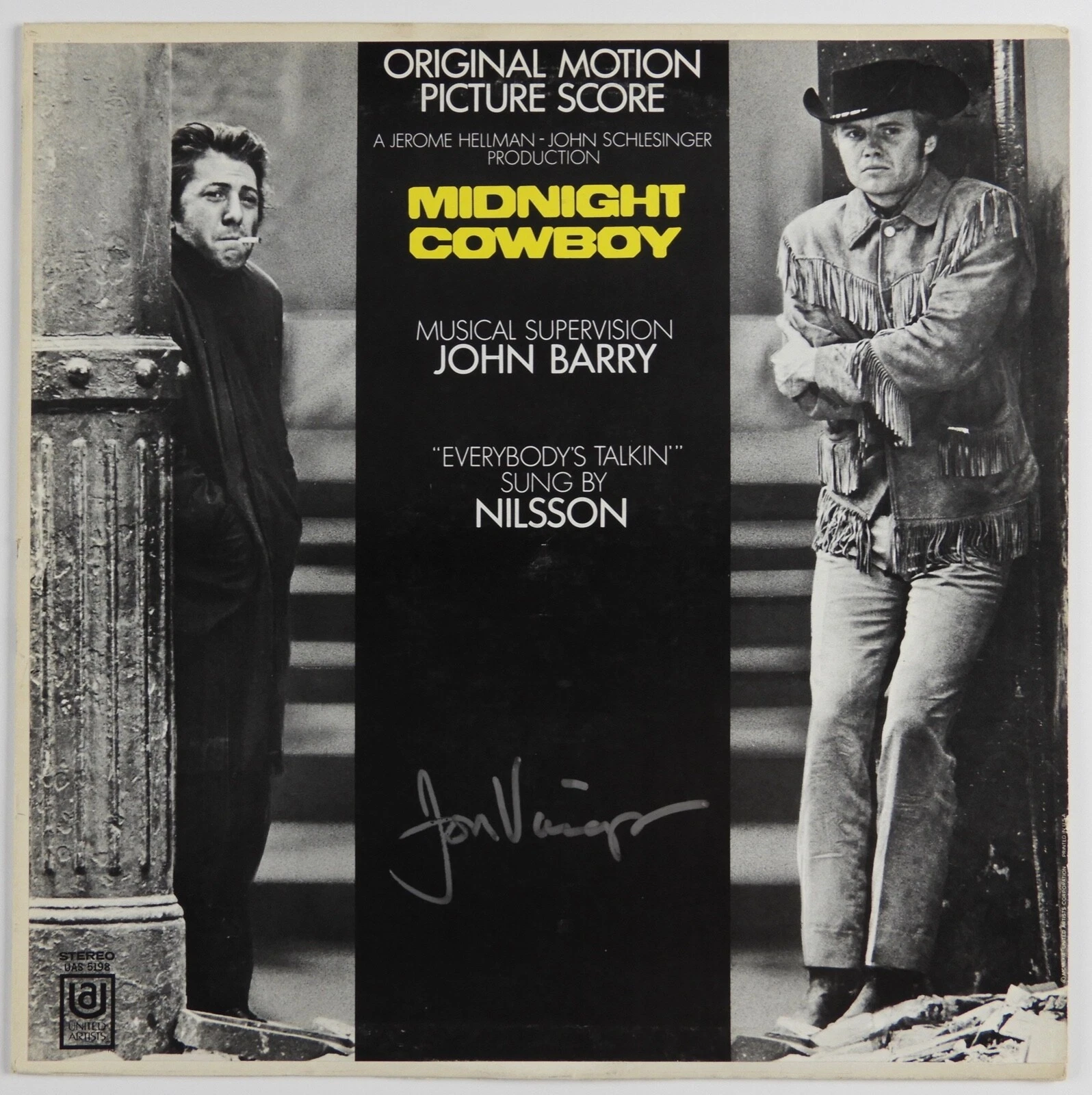 Jon Voight Signed Autograph JSA Record Album Vinyl LP Midnight Cowboy Soundtrack