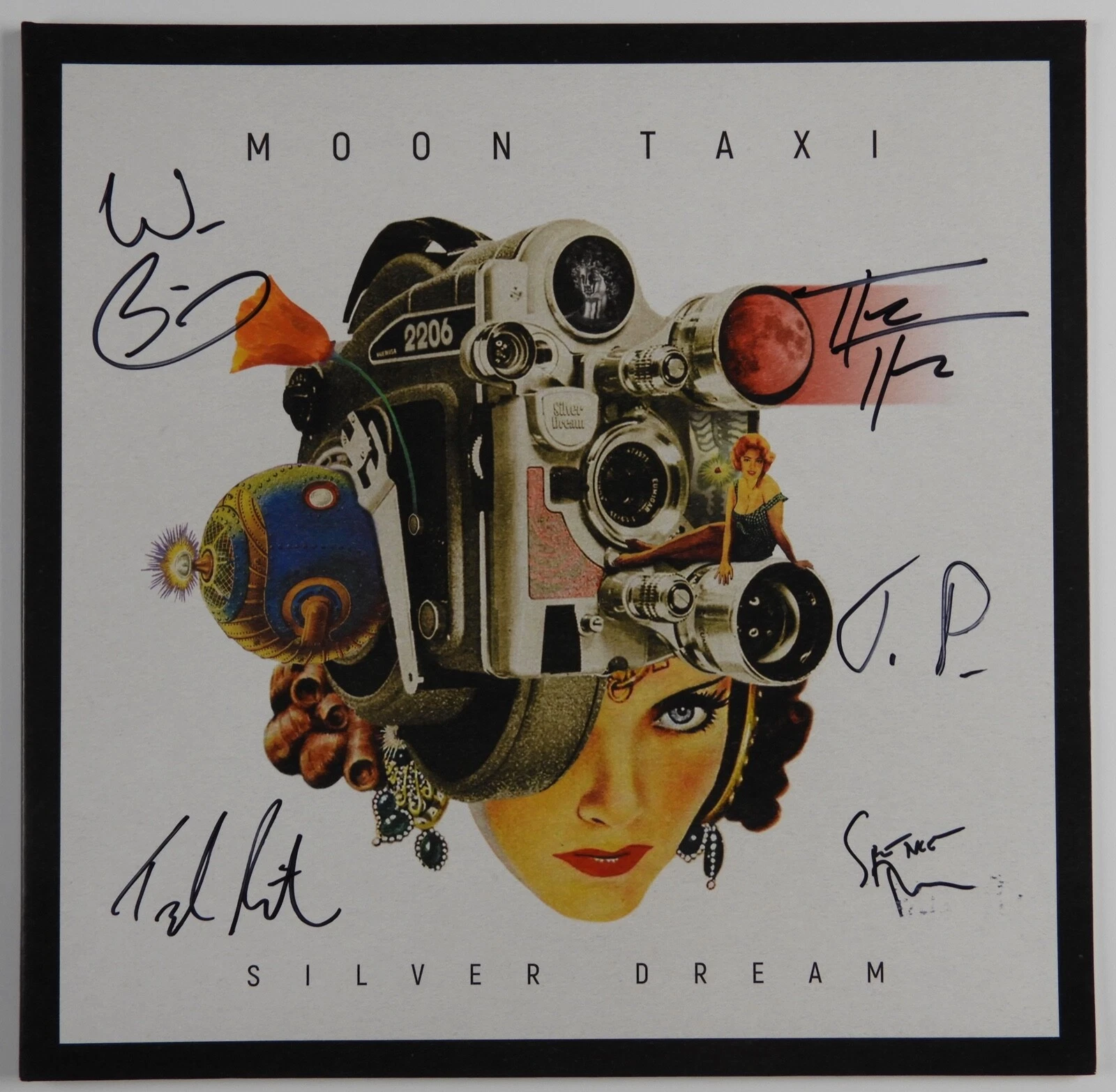 Moon Taxi Signed Autograph JSA Vinyl Record Album Fully Signed Silver Dream