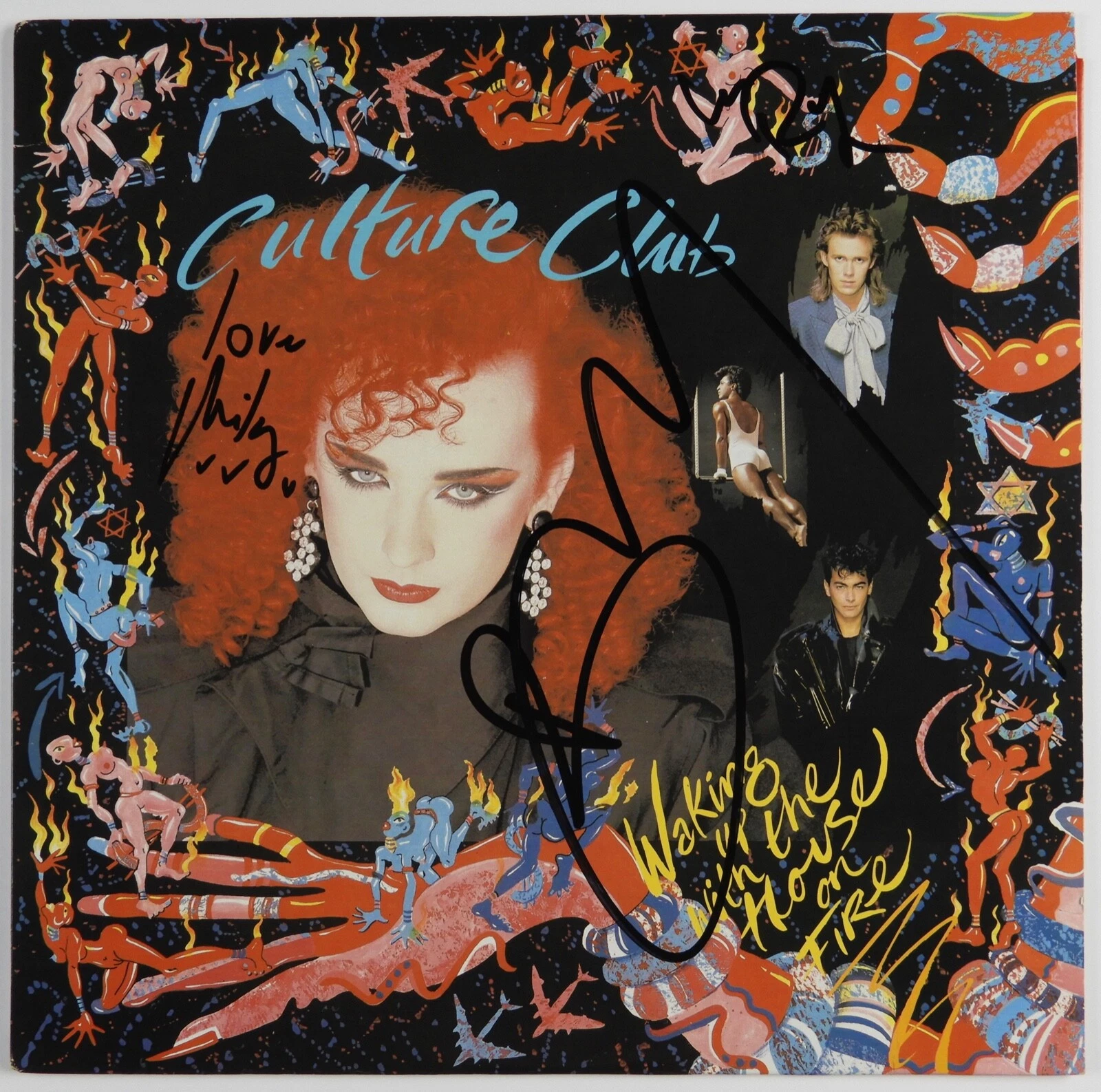 Culture Club JSA Signed Autograph Album Record Waking With The House On Fire