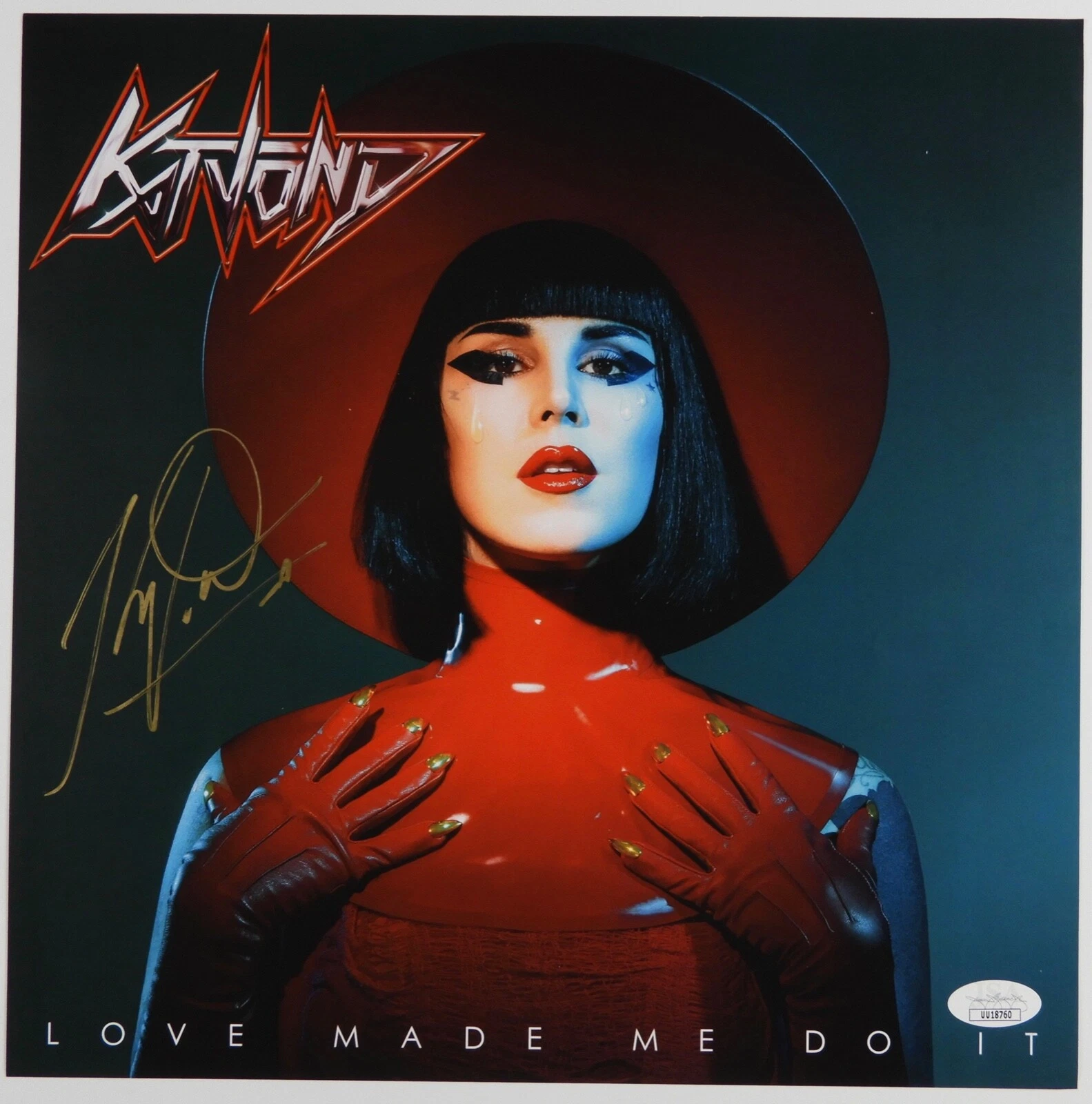 Kat Von D JSA Autograph Signed Record Album Litho Love Made Me Do It