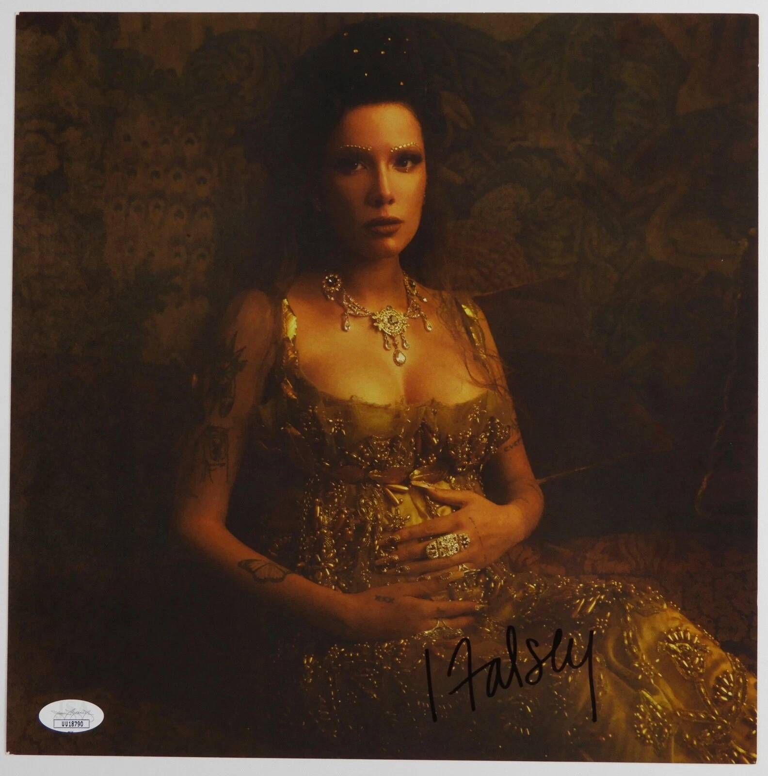 Halsey JSA Fully Autograph Signed Record Album Lithograph If I Can't Have Love