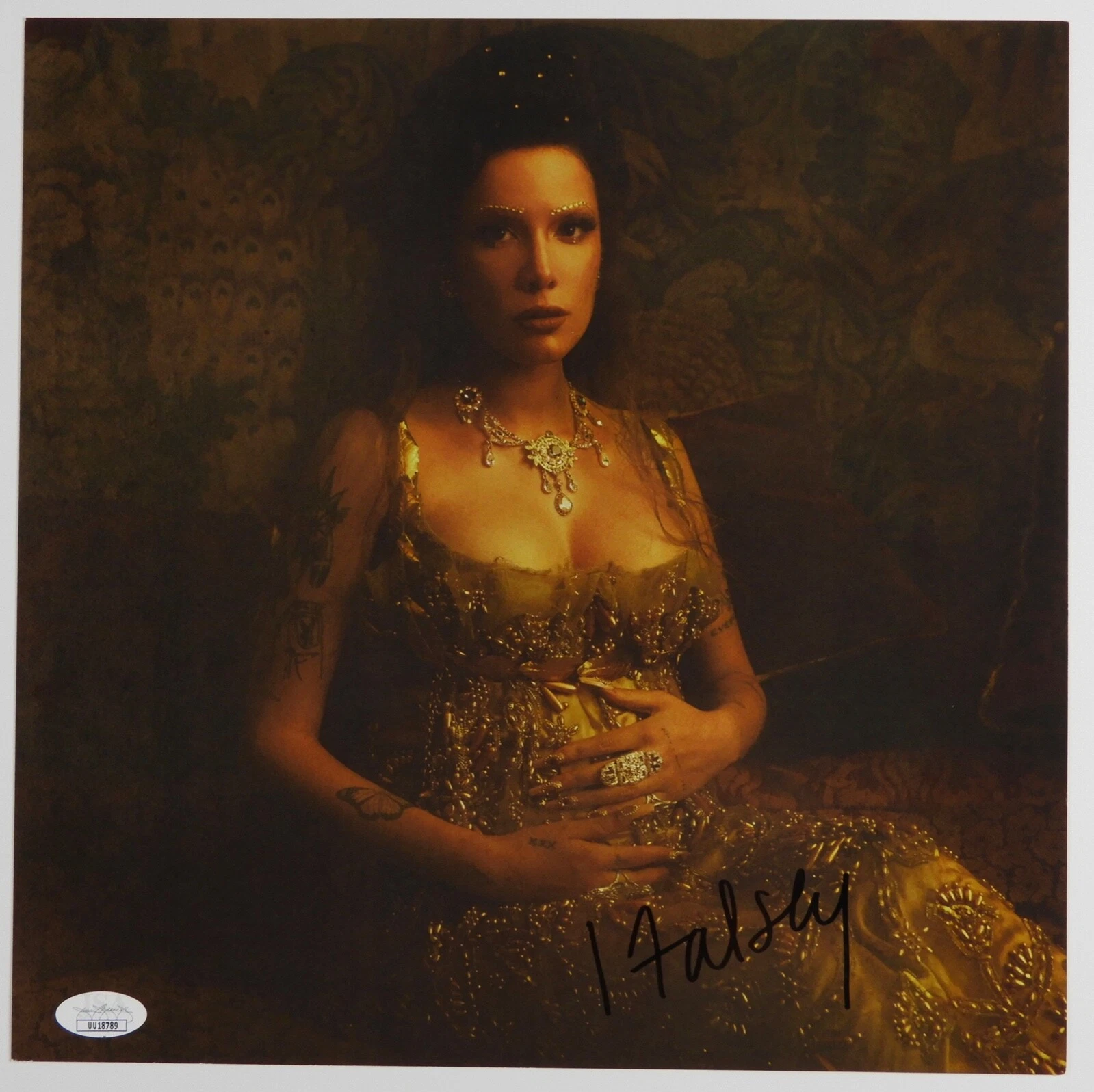 Halsey JSA Fully Autograph Signed Record Album Lithograph If I Can't Have Love