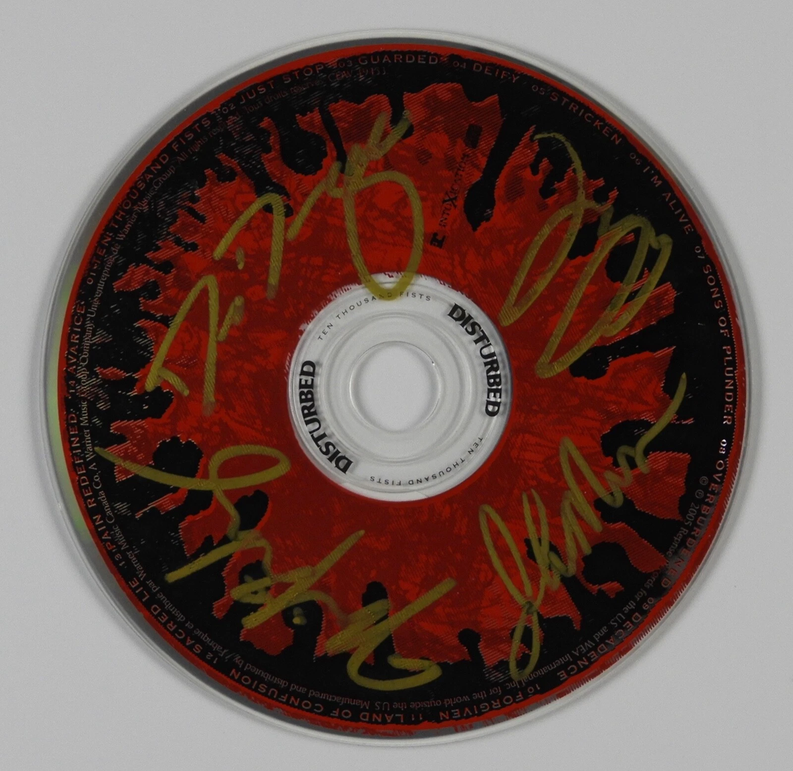 Disturbed JSA Signed Autograph CD Fully Signed Ten Thousand Fists