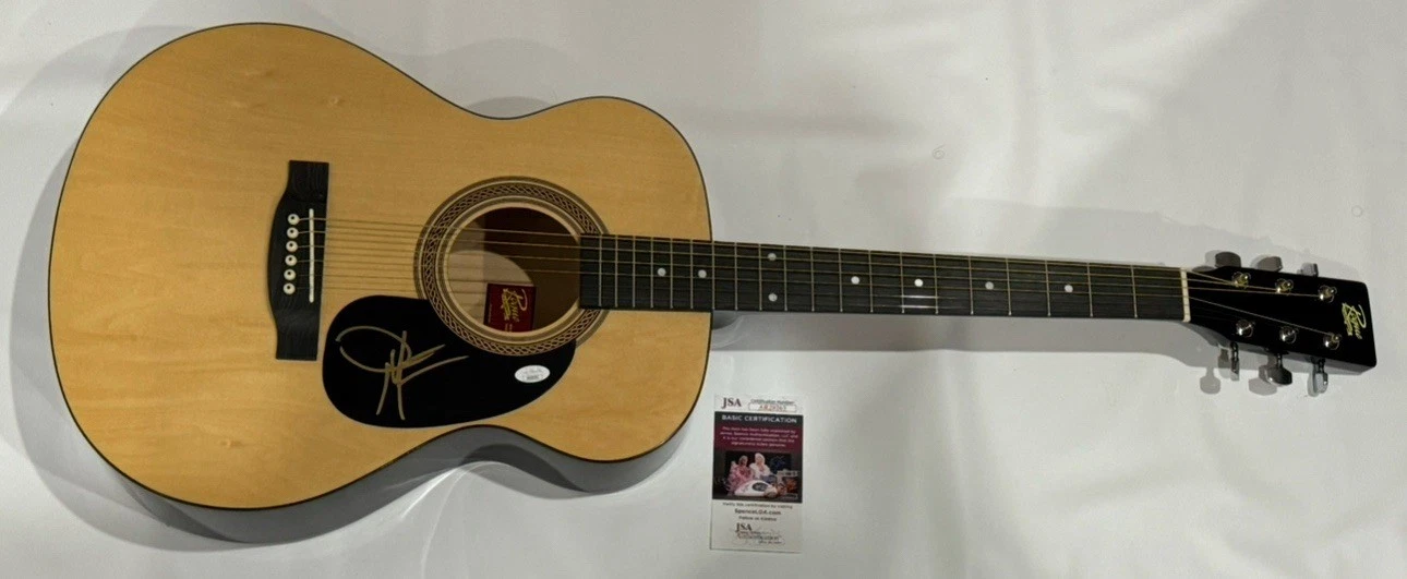 DWIGHT YOAKAM SIGNED NATURAL ACOUSTIC GUITAR COUNTRY LEGEND JSA COA
