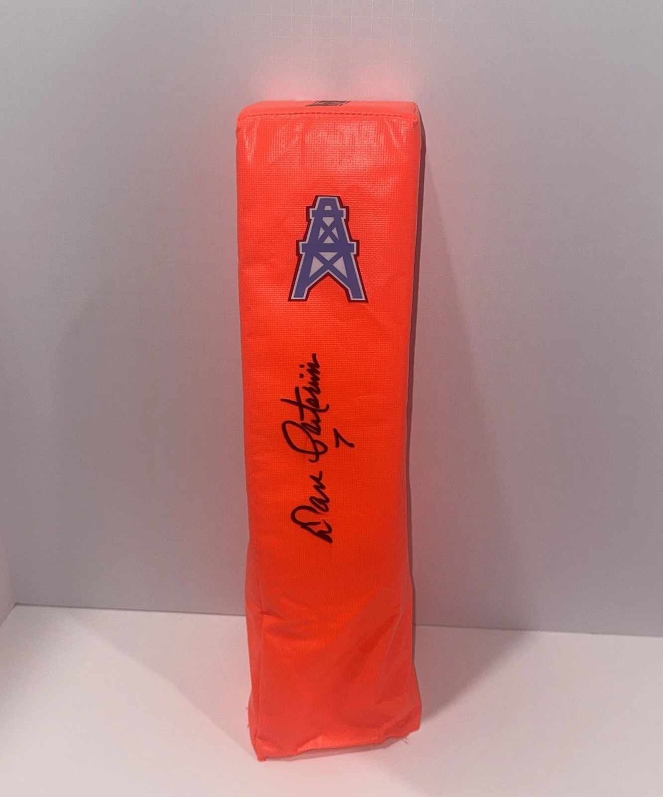 DAN PASTORINI SIGNED TOUCHDOWN PYLON HOUSTON OILERS FOOTBALL JSA COA