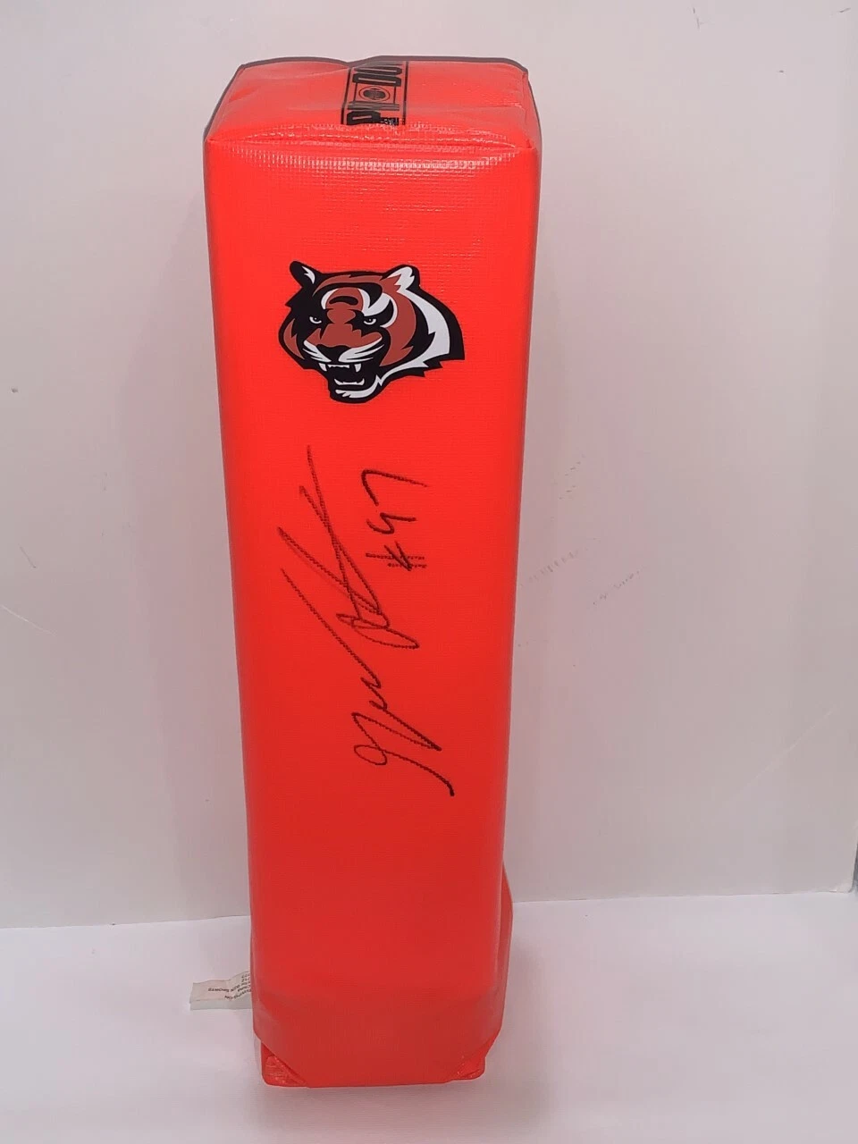 GENO ATKINS SIGNED CINCINNATI BENGALS TOUCHDOWN PYLON FOOTBALL COA