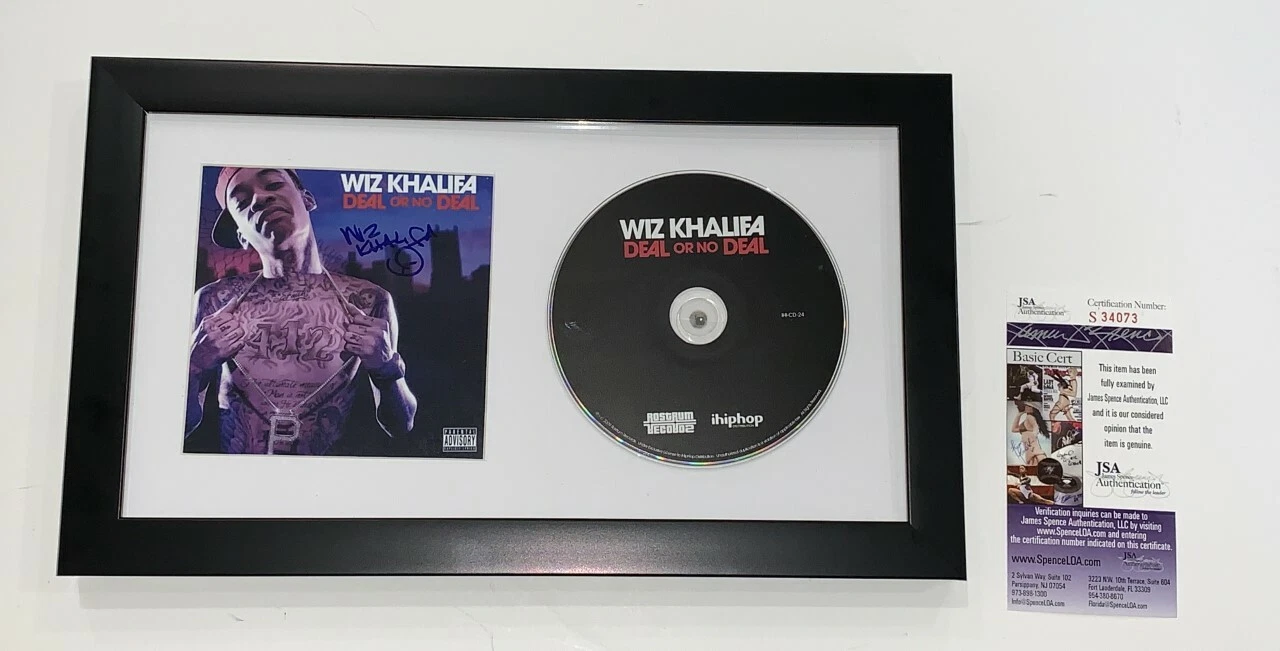 WIZ KHALIFA SIGNED FRAMED 