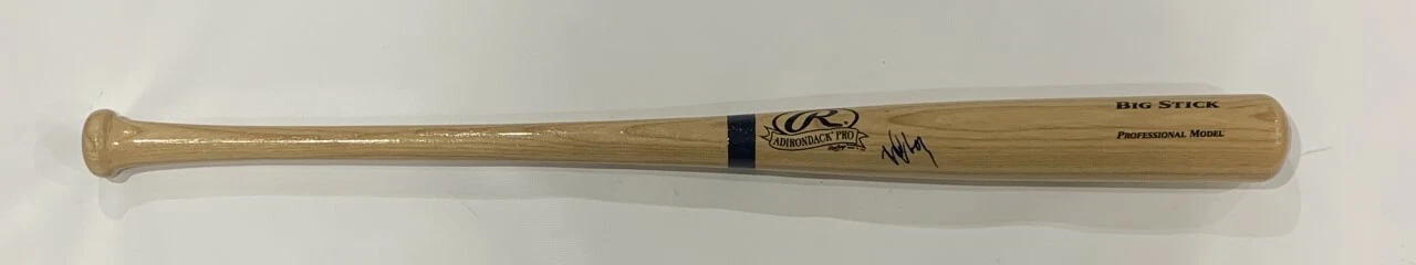 NORICHIKA AOKI SIGNED RAWLINGS BAT SEATTLE MARINERS JAPANESE SUPERSTAR NORI