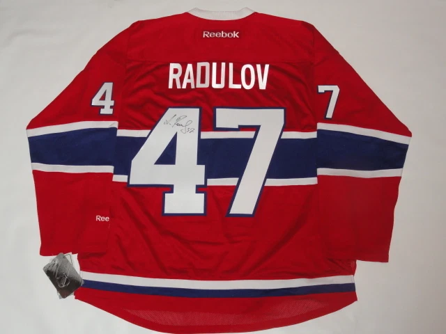 ALEXANDER RADULOV SIGNED RBK MONTREAL CANADIENS JERSEY LICENSED JSA COA