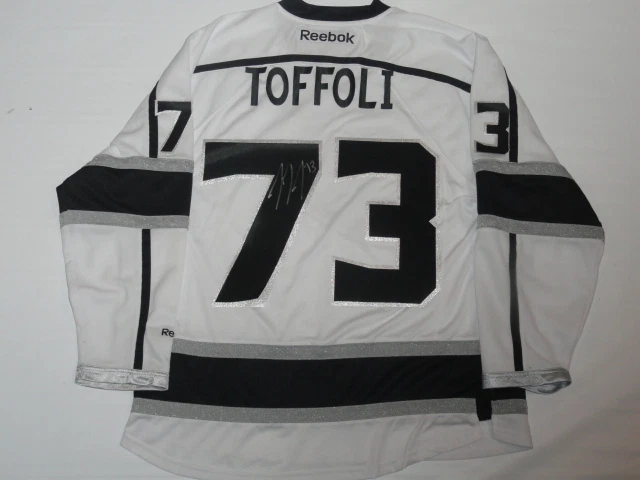 TYLER TOFFOLI SIGNED LOS ANGELES KINGS 2014 STANLEY CUP JERSEY LICENSED JSA COA