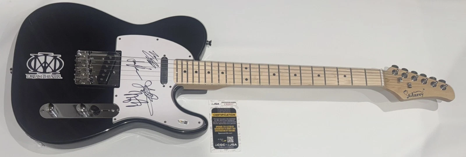 DREAM THEATER SIGNED ELECTRIC GUITAR JAMES LABRIE JOHN PETRUCCI PORTNOY JSA COA