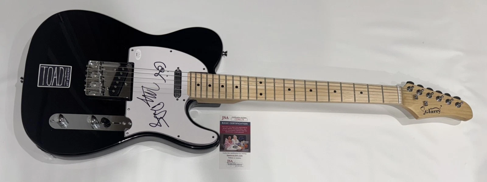 TOAD THE WET SPROCKET SIGNED BLACK ELECTRIC GUITAR GLEN PHILLIPS 3X JSA COA