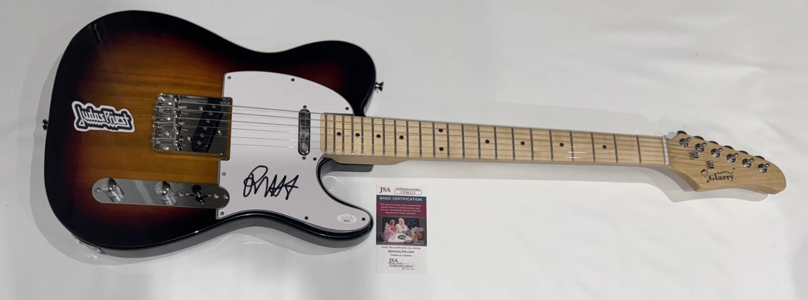 ROB HALFORD SIGNED SUNBURST ELECTRIC GUITAR JUDAS PRIEST JSA COA