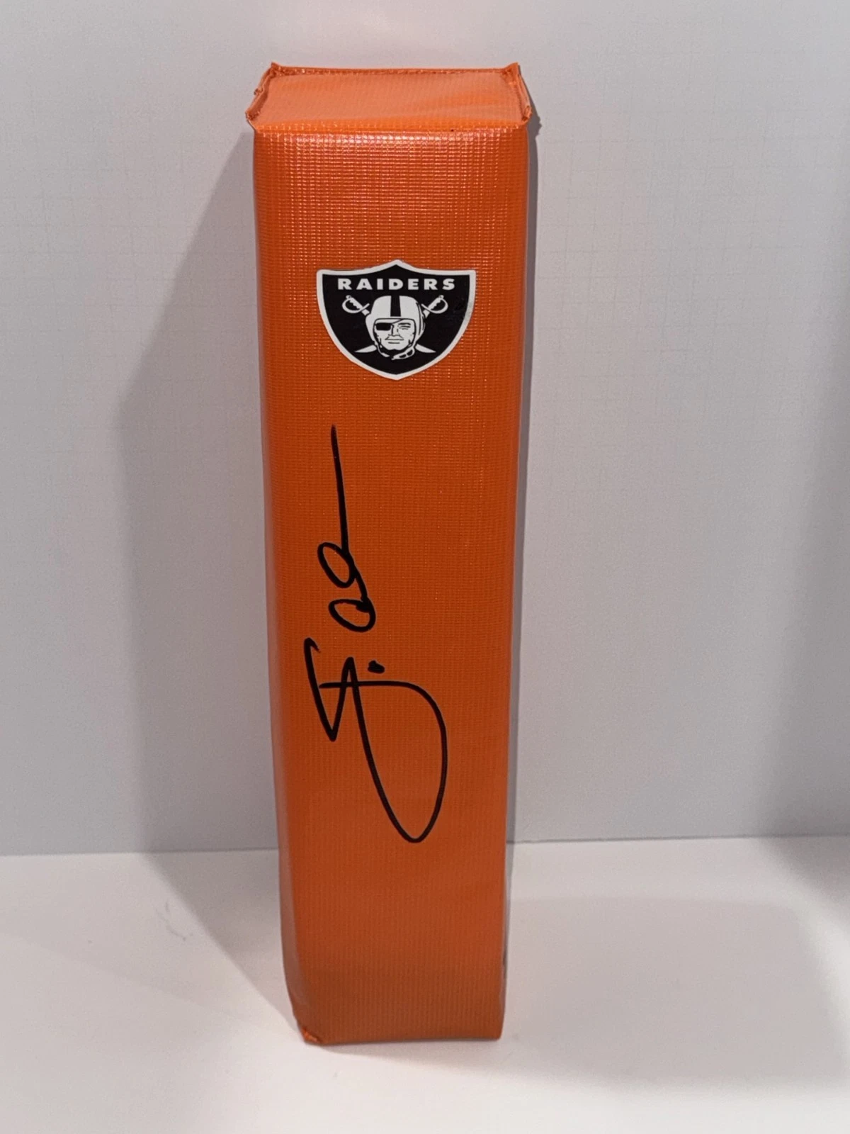 JON GRUDEN SIGNED TOUCHDOWN PYLON OAKLAND LAS VEGAS RAIDERS FOOTBALL