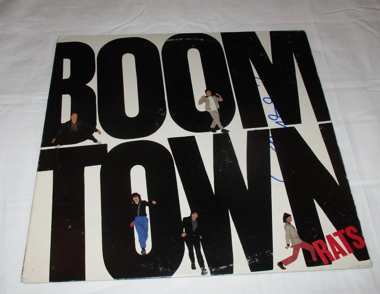 BOB GELDOF SIGNED THE BOOMTOWN RATS VINYL RECORD