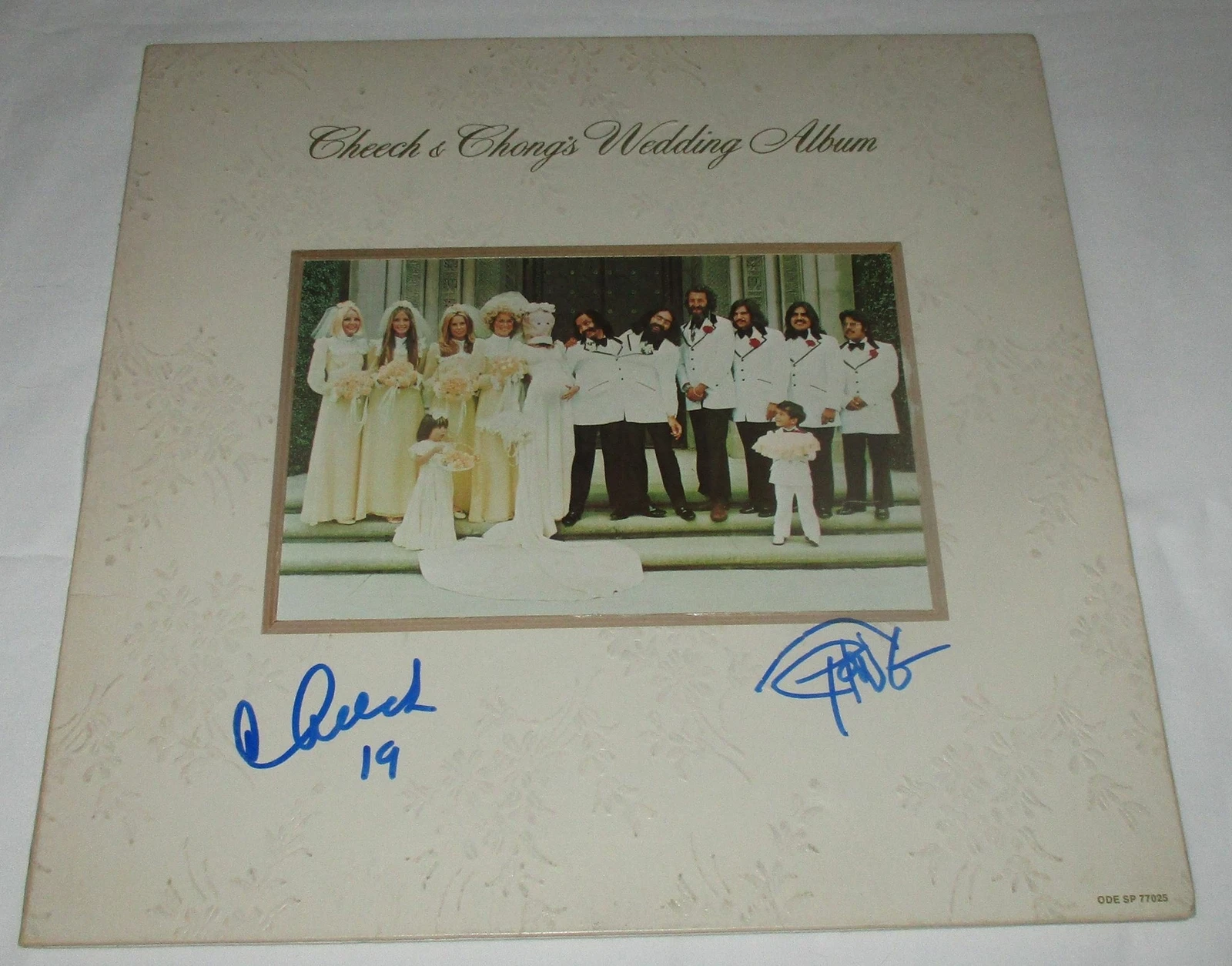 TOMMY CHONG & CHEECH MARIN SIGNED CHEECH & CHONG WEDDING ALBUM VINYL RECORD JSA