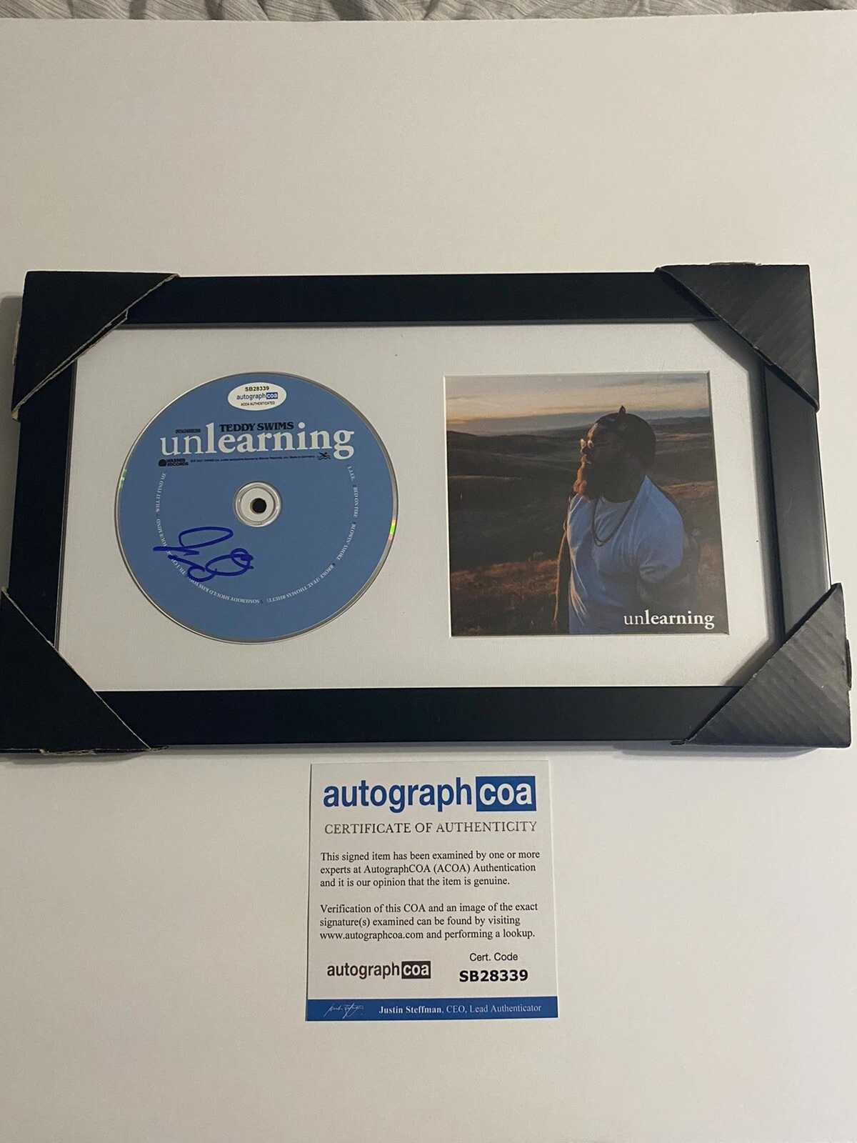 Teddy Swims signed autographed CD “Unlearning”Young Star ACOA COA Music