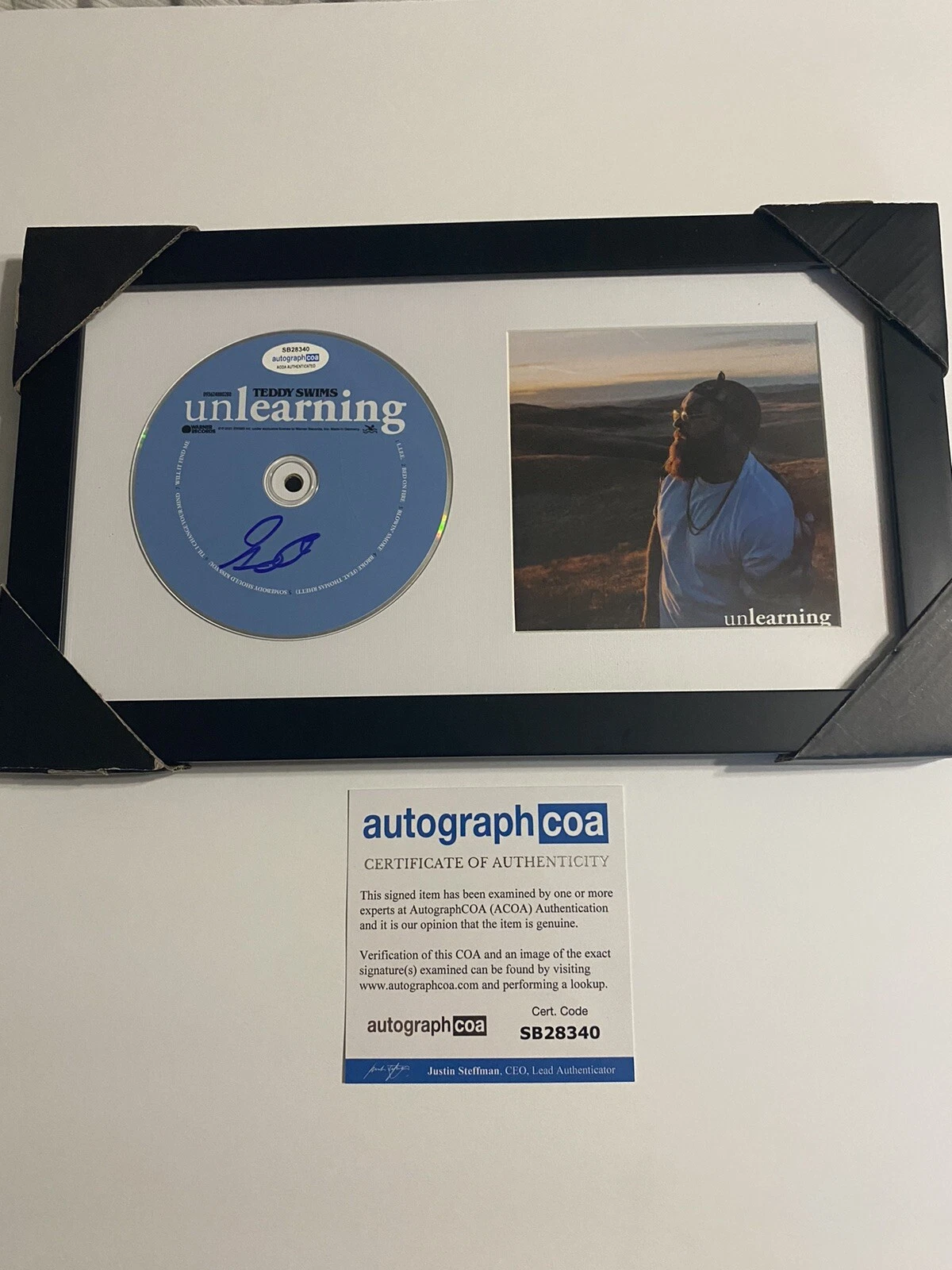 Teddy Swims signed autographed CD “Unlearning”Young Star ACOA COA Music